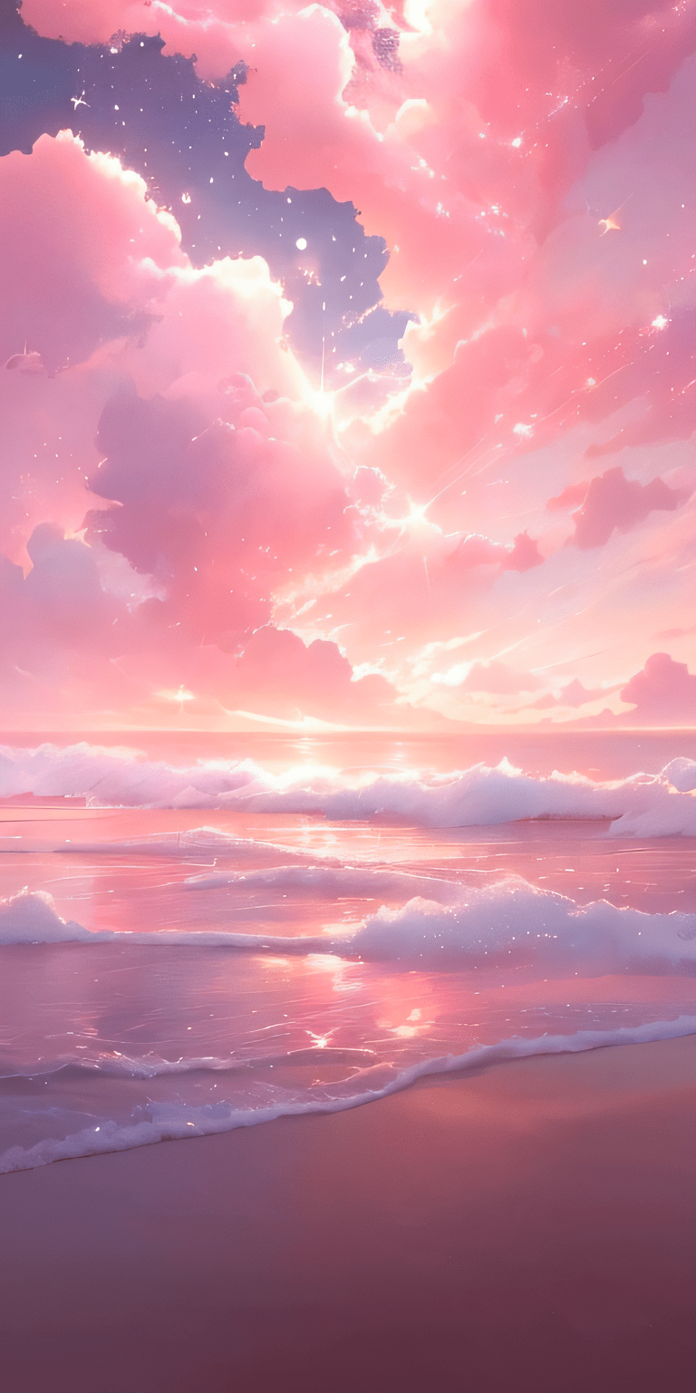 Pink Anime Sky Wallpapers - Top Free Pink Anime Sky Backgrounds ...