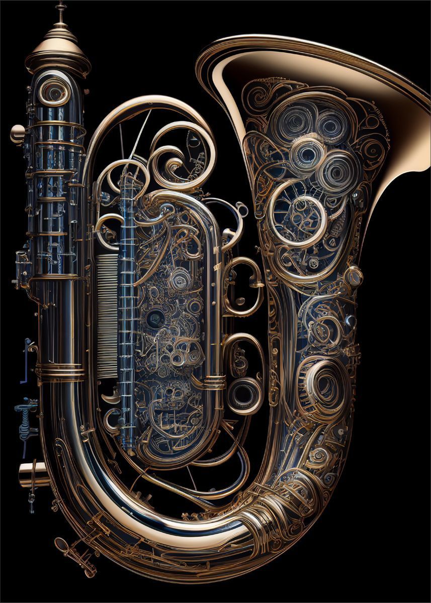 857x1200 Tuba' Poster