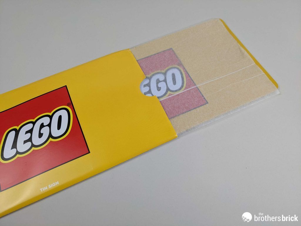 1024x768 LEGO VIP Rewards 5007159: LEGO Logo Tin Sign sign of our disappointment [Review] Brothers Brick. The Brothers Brick