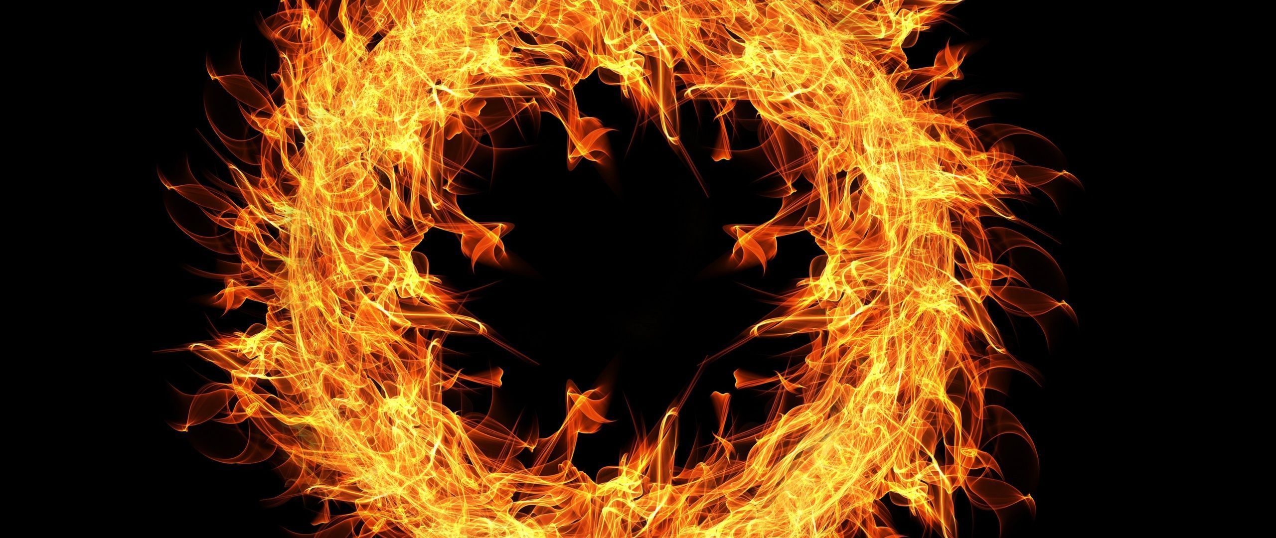 2560x1080 Fire Flame Ring 4k 2560x1080 Resolution HD 4k Wallpaper, Image, Background, Photo and Picture