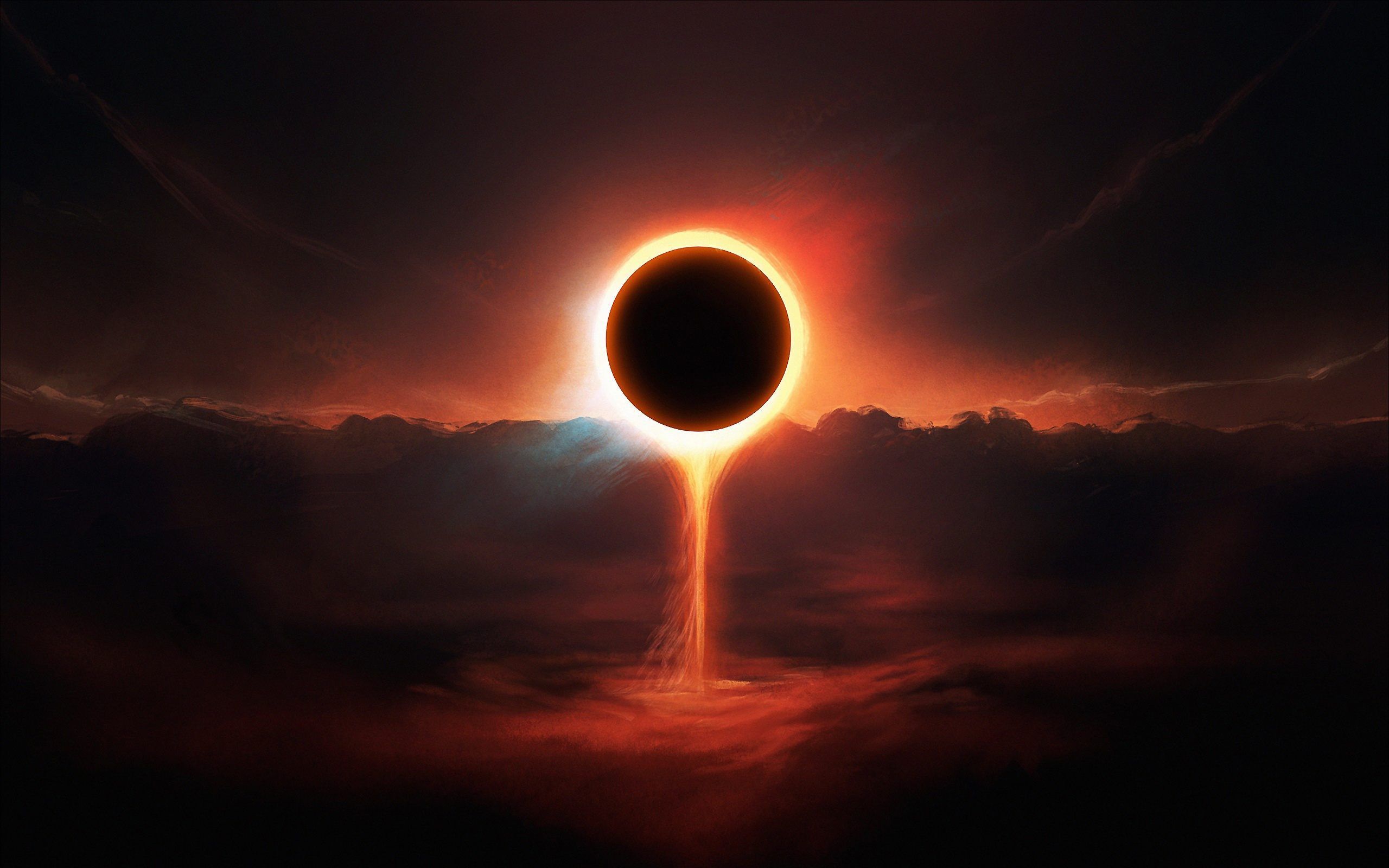 2560x1600 Fire Circle Wallpaper