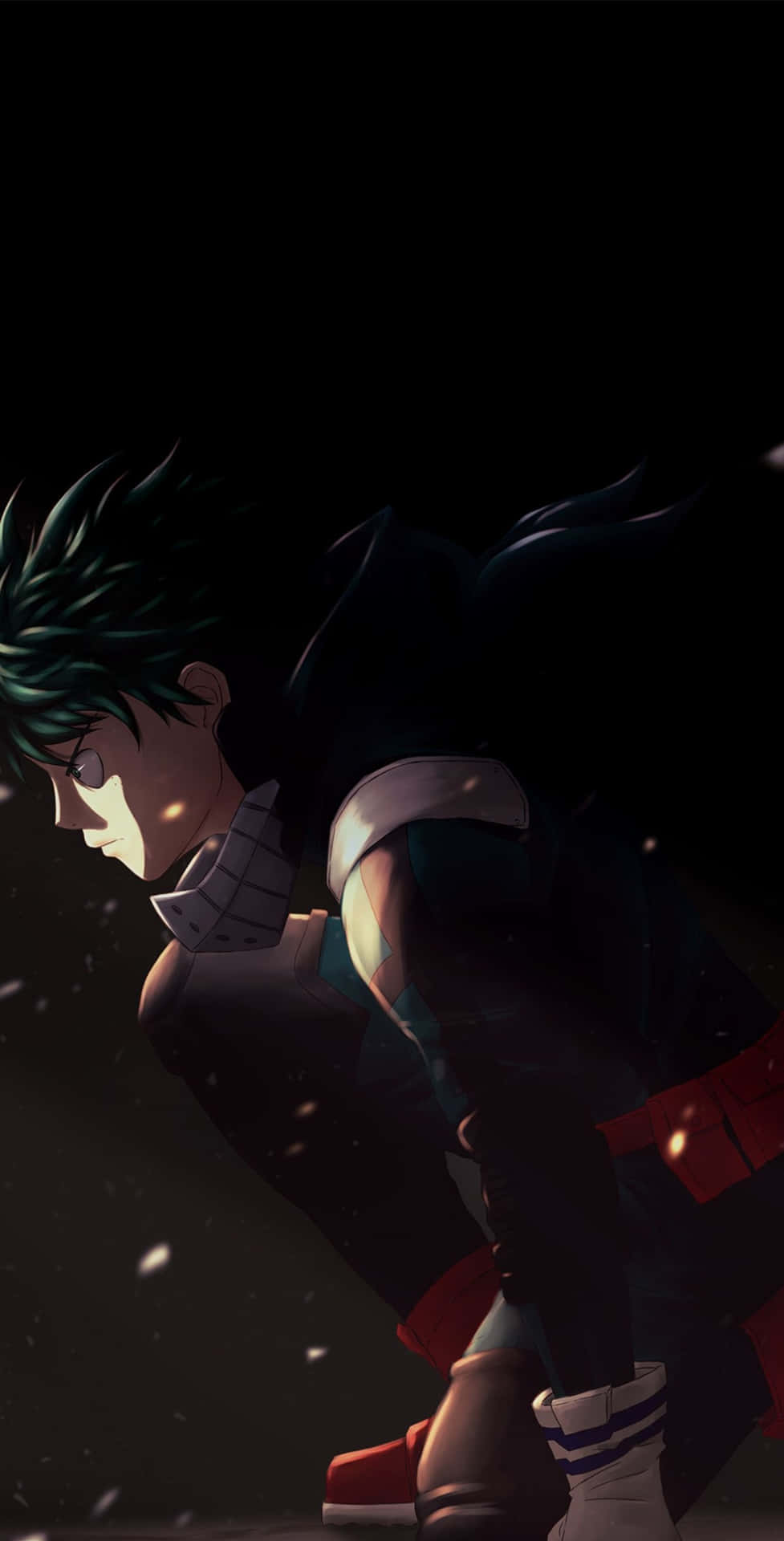 977x1920 Download Fan Art Dark Deku Phone Wallpaper