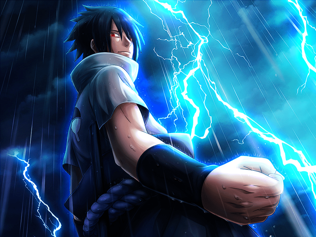 1024x768 Sasuke Uchiha (Eternal Mangekyo Sharingan)