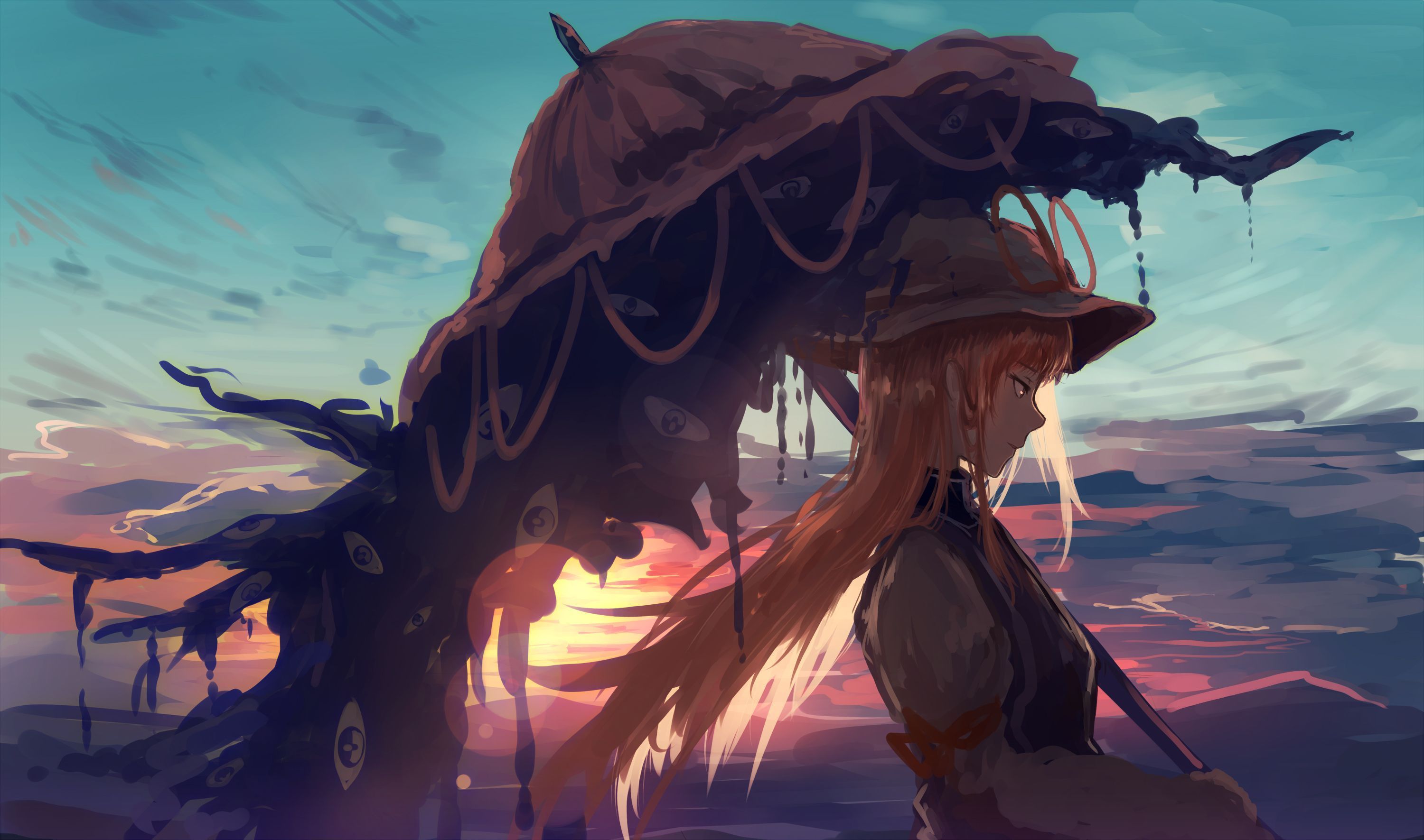 3000x1771 Yakumo Yukari (Yukari Yakumo) by Mifuru Anime Image Board. Anime image, Yakumo, Anime