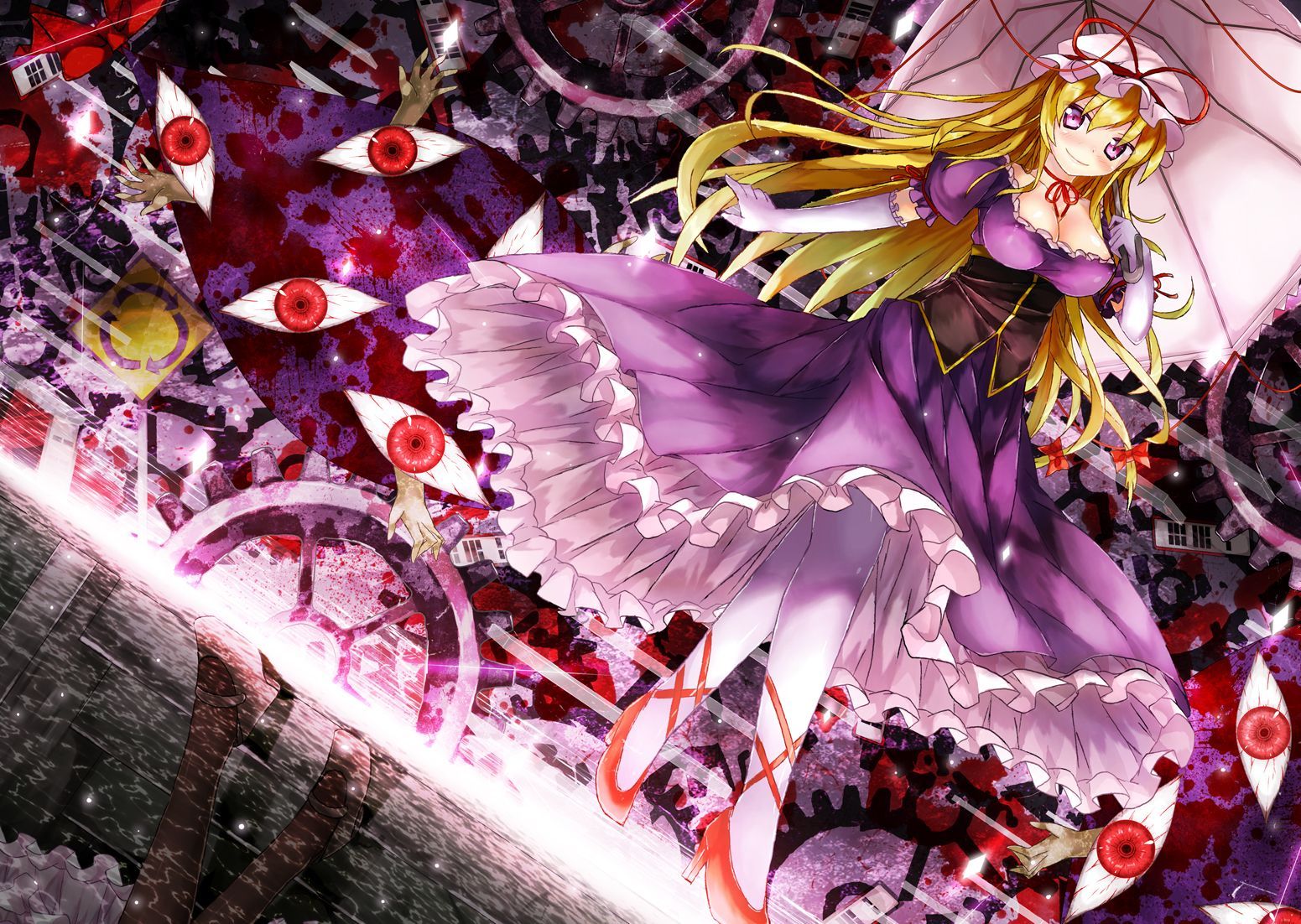 1551x1102 Touhou Yukari by 90i. My Little Pony wallpaper. My Little Wallpaper are Magic