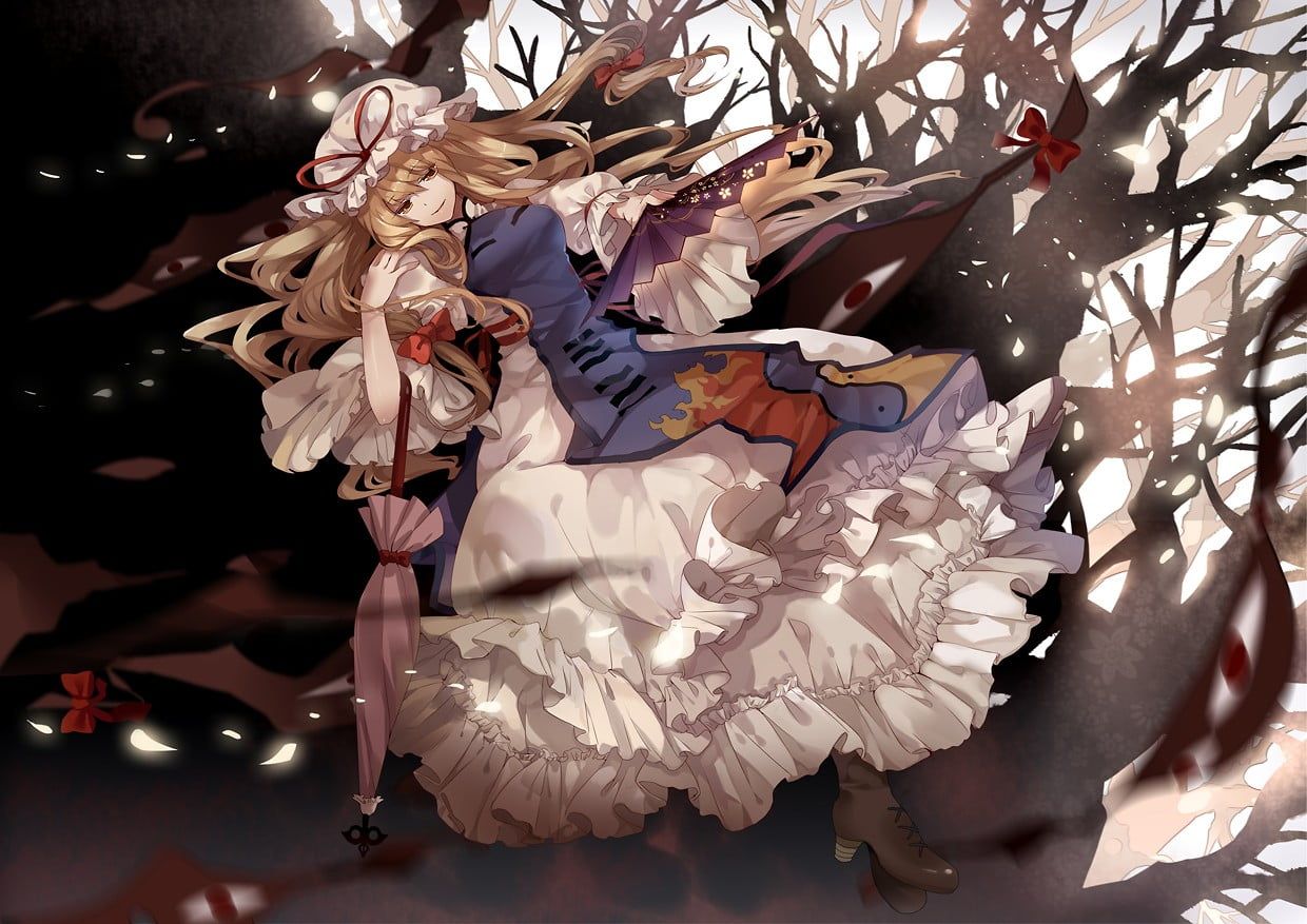 1240x877 anime #Touhou Yakumo Yukari P #wallpaper #hdwallpaper #desktop. 東方 かわいい, イラスト, 東方 壁紙