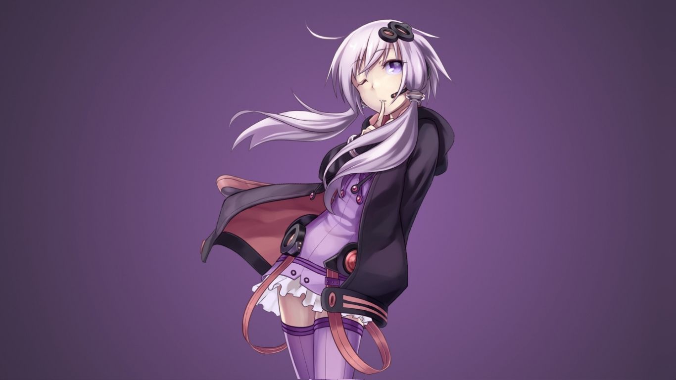 1366x768 Download wallpaper 1366x768 wink, yuzuki yukari, vocaloid, tablet, laptop, 1366x768 HD background, 5759