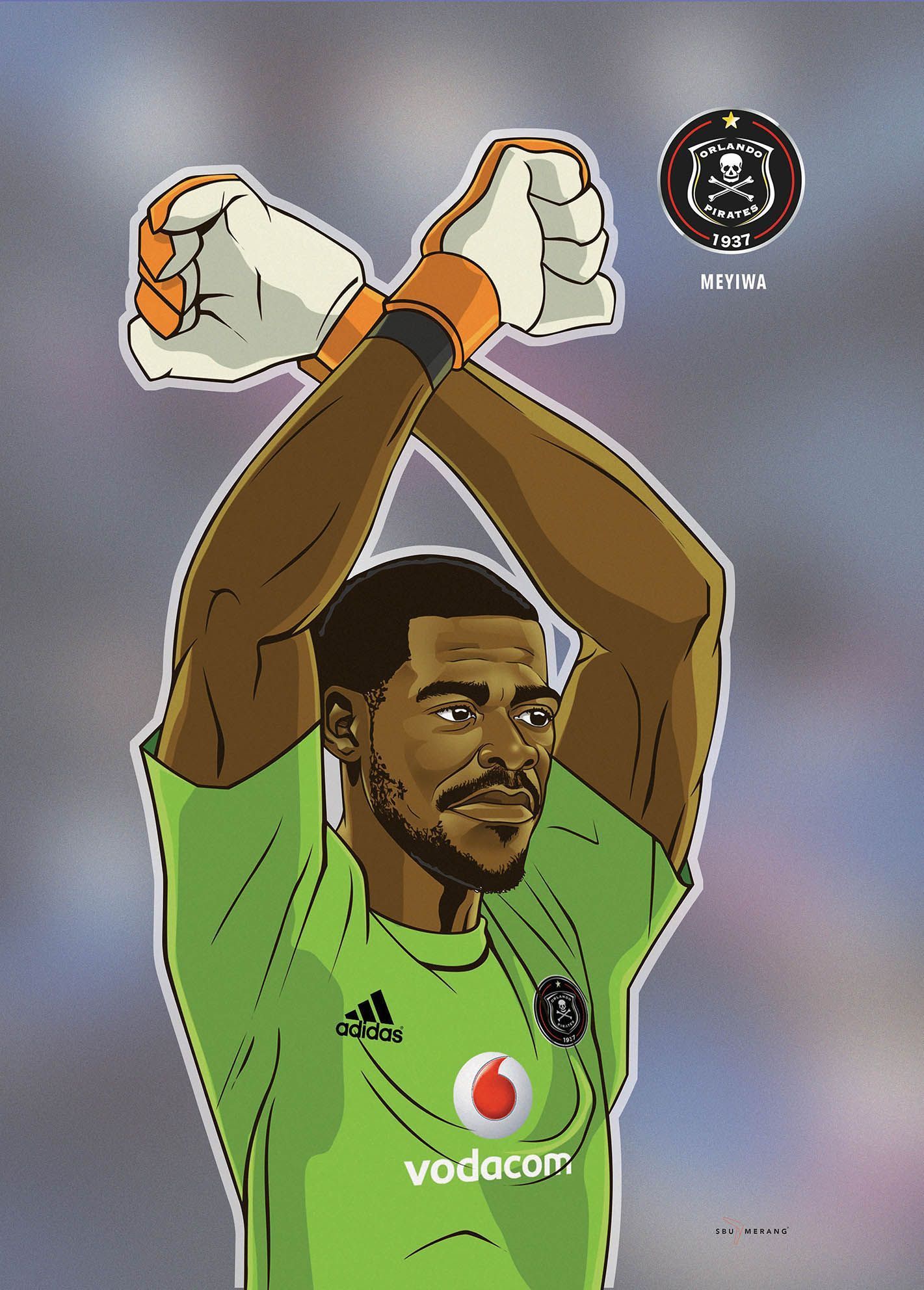 1421x1984 Orlando Pirate's best goalkeeper of all times_Poster Collection_Zenzo Meyiwa. Soccer logo, Goalkeeper, Funny marvel memes