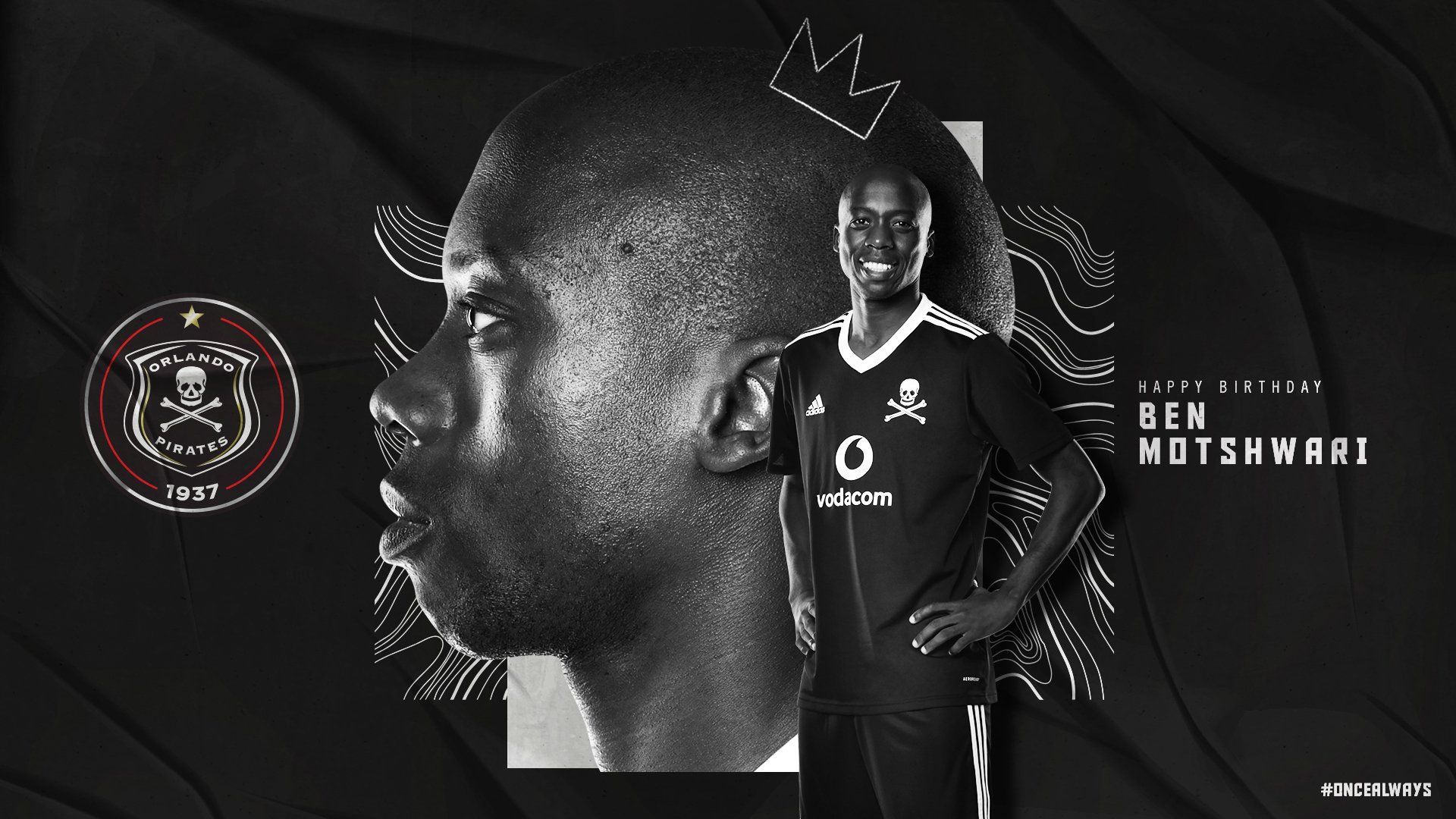 1920x1080 Orlando Pirates on X: ☠ Wishing our Ben Motshwari a very Happy Birthday today! We hope you have a great day