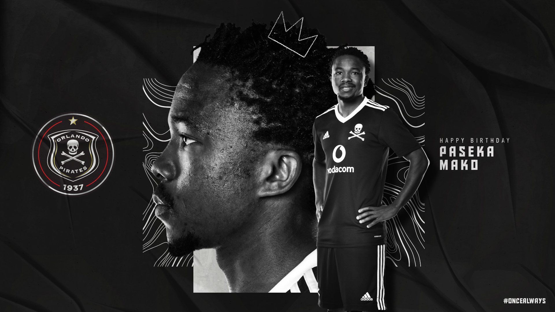 1920x1080 Orlando Pirates on X: ☠ Wishing our Paseka Mako a very Happy Birthday today! We hope you have a great day