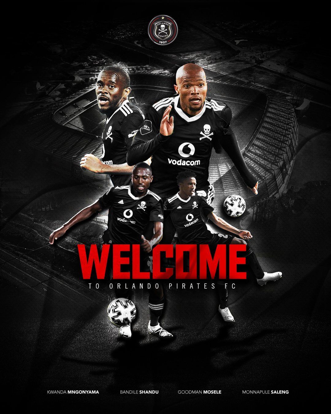 1080x1350 Orlando Pirates on X: ☠ Welcome ǀ New Signings