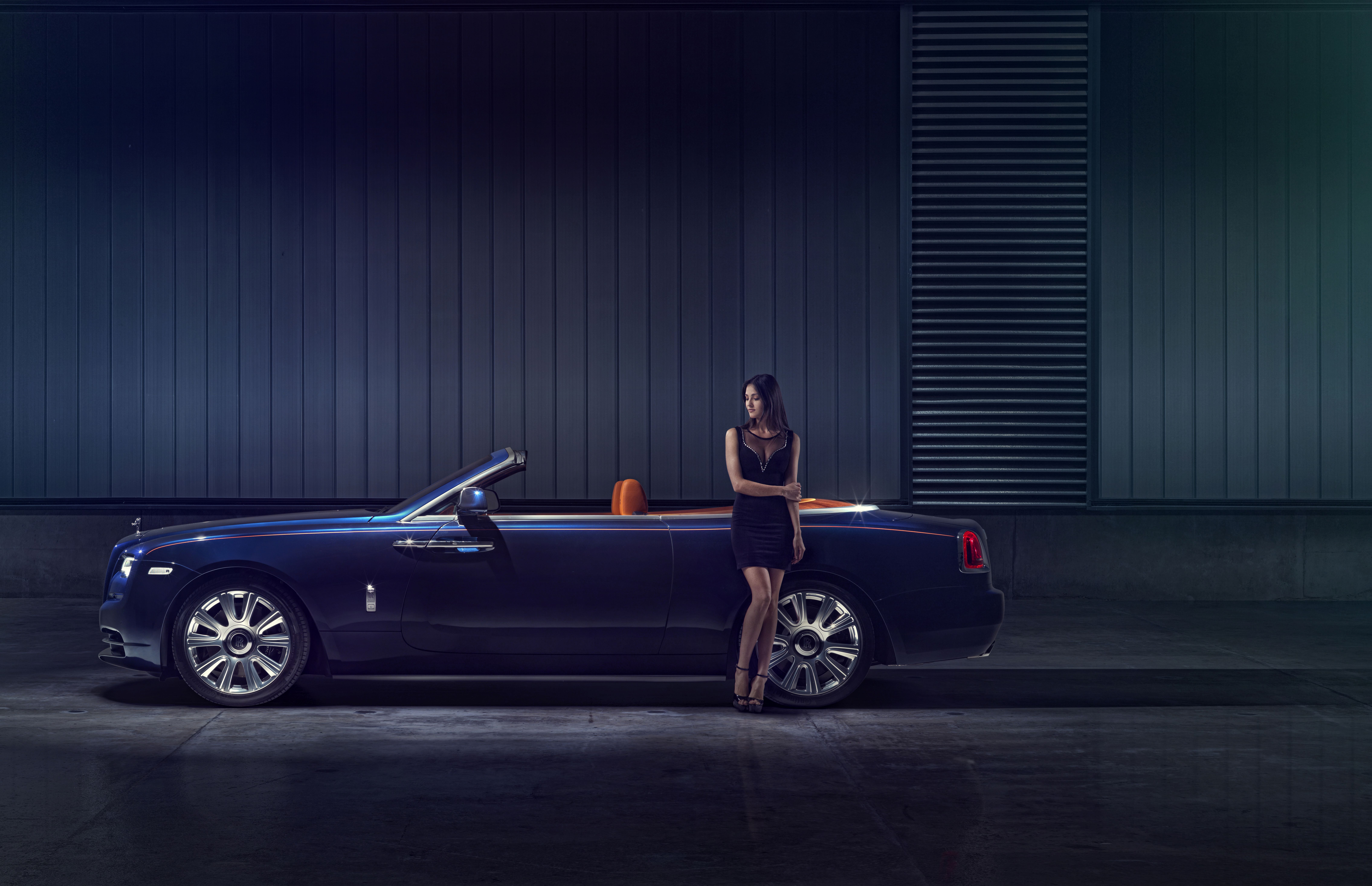 9083x5869 Exclusive Wallpaper: Posing With The New Rolls Royce Dawn