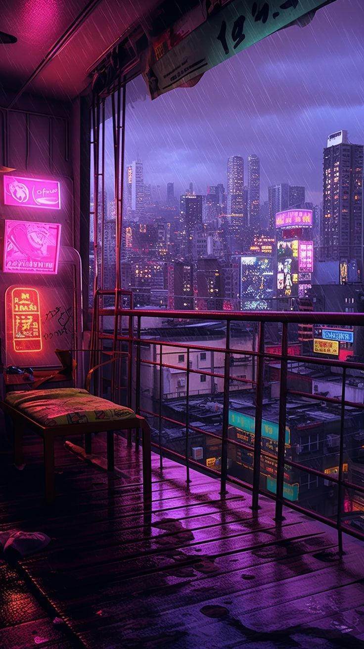 736x1313 An Unblocked View of a Cyberpunk City. Cyberpunk city, Cityscape wallpaper, Cool wallpaper art