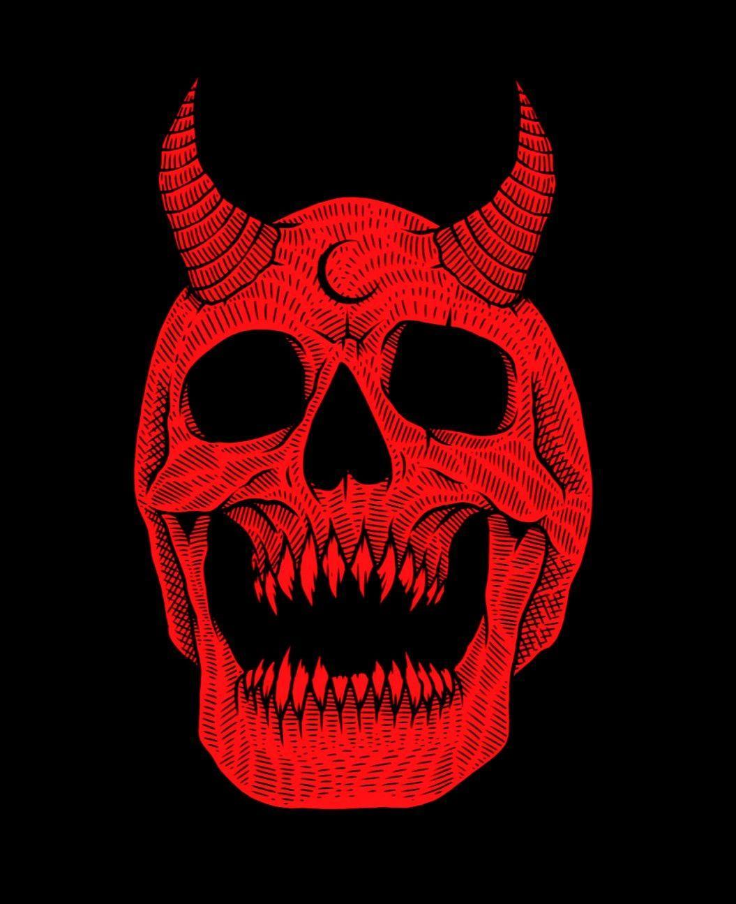 1055x1295 Một đầu lâu màu đỏ.  Skeletons vào năm 2019. Thẩm mỹ màu đỏ, nghệ thuật Satan