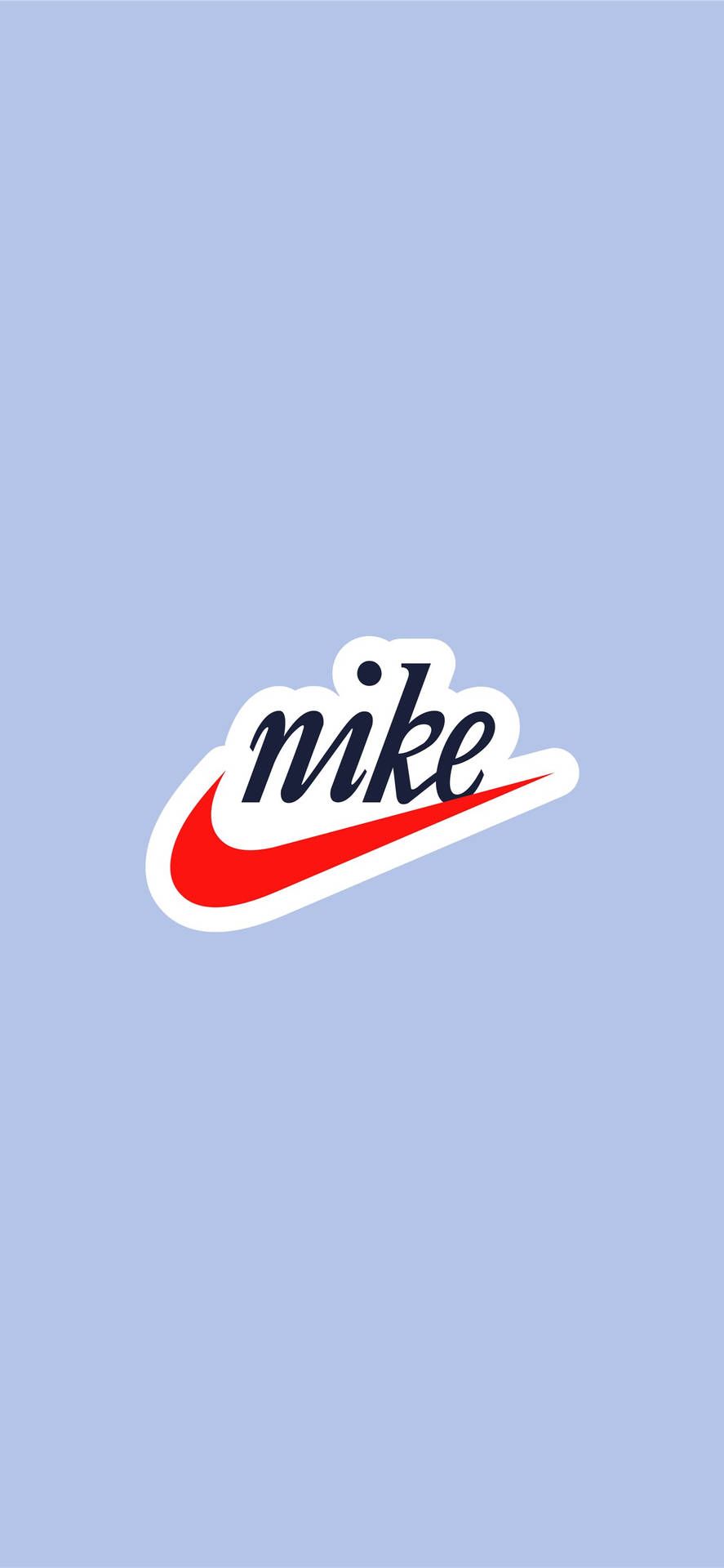 887x1920 Download Retro Nike iPhone In Periwinkle Wallpaper