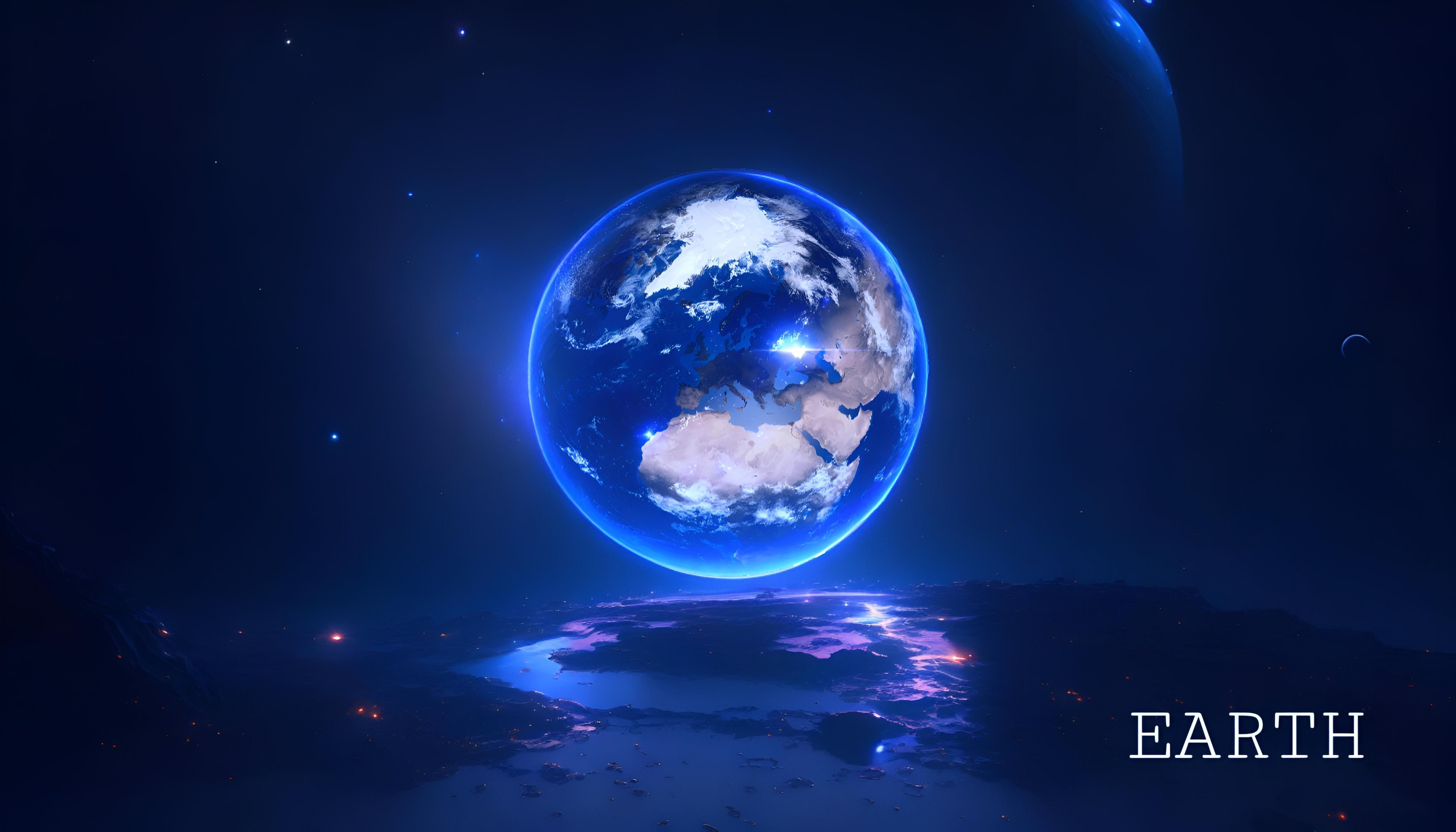 Neon Earth Wallpapers Top Free Neon Earth Backgrounds WallpaperAccess