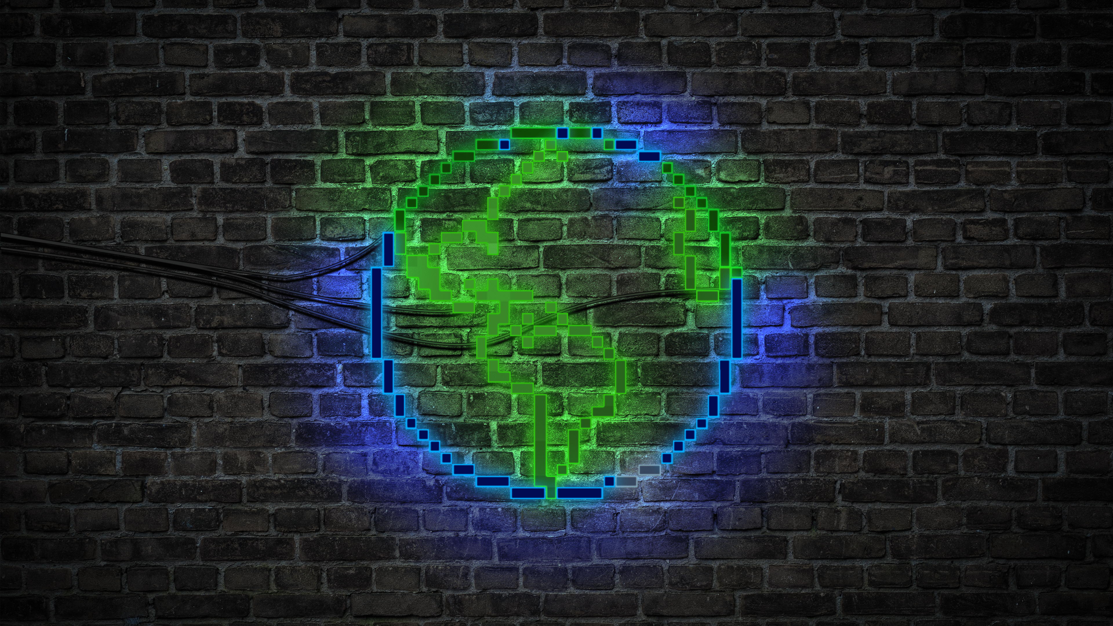3840x2160 BuildTheEarth Neon sign by Build The Earth