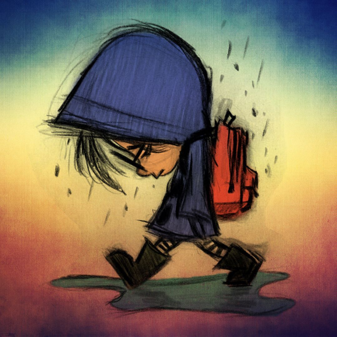 1080x1080 Download wallpaper 1080x1920 rain, sad, kid, art, 1080p wallpaper, samsung galaxy s s note, sony xperia z, z z z htc one, lenovo vibe, google pixel oneplus honor xiaomi