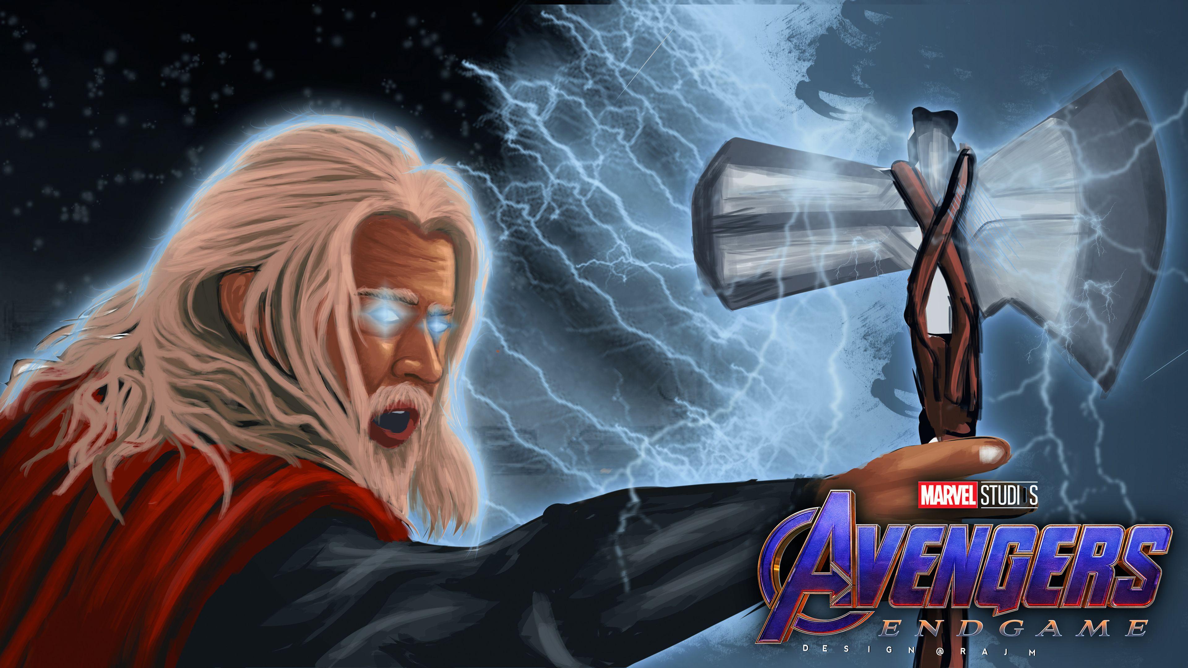 3840x2160 Wallpaper 4k Bearded Thor Avengers Endgame 4k Wallpaper
