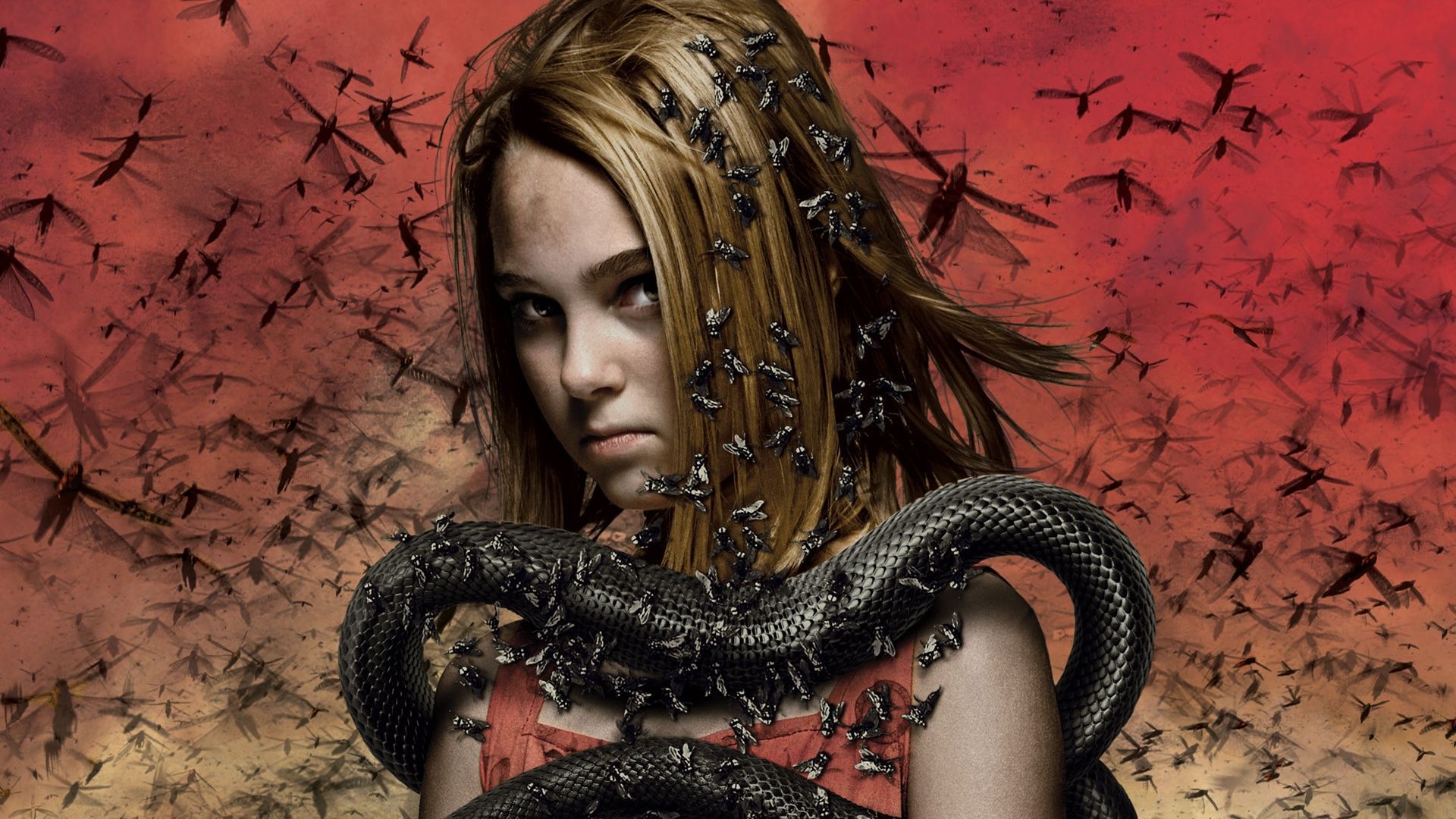 1920x1080 The Reaping Bugs Snake AnnaSophia Robb actress girl dark horror religion wallpaperx1080