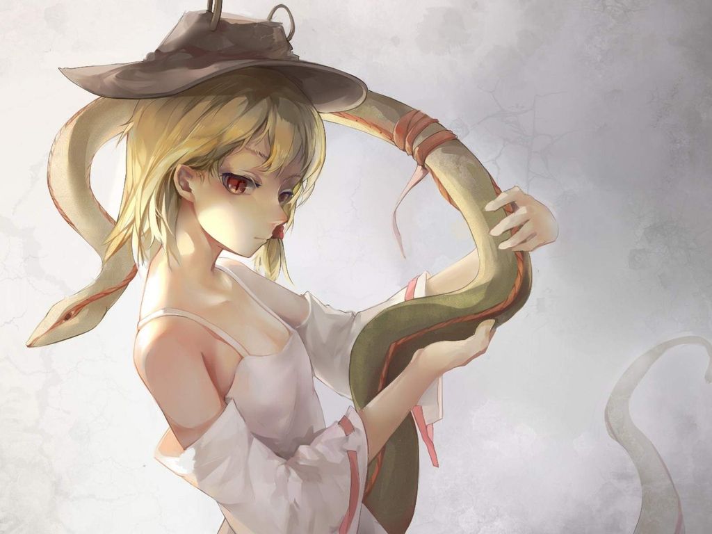 1024x768 Download Kuro Usagi Snake Girl, Kuro, Usagi, Snake, Young woman Wallpaper in 1024x768 Resolution
