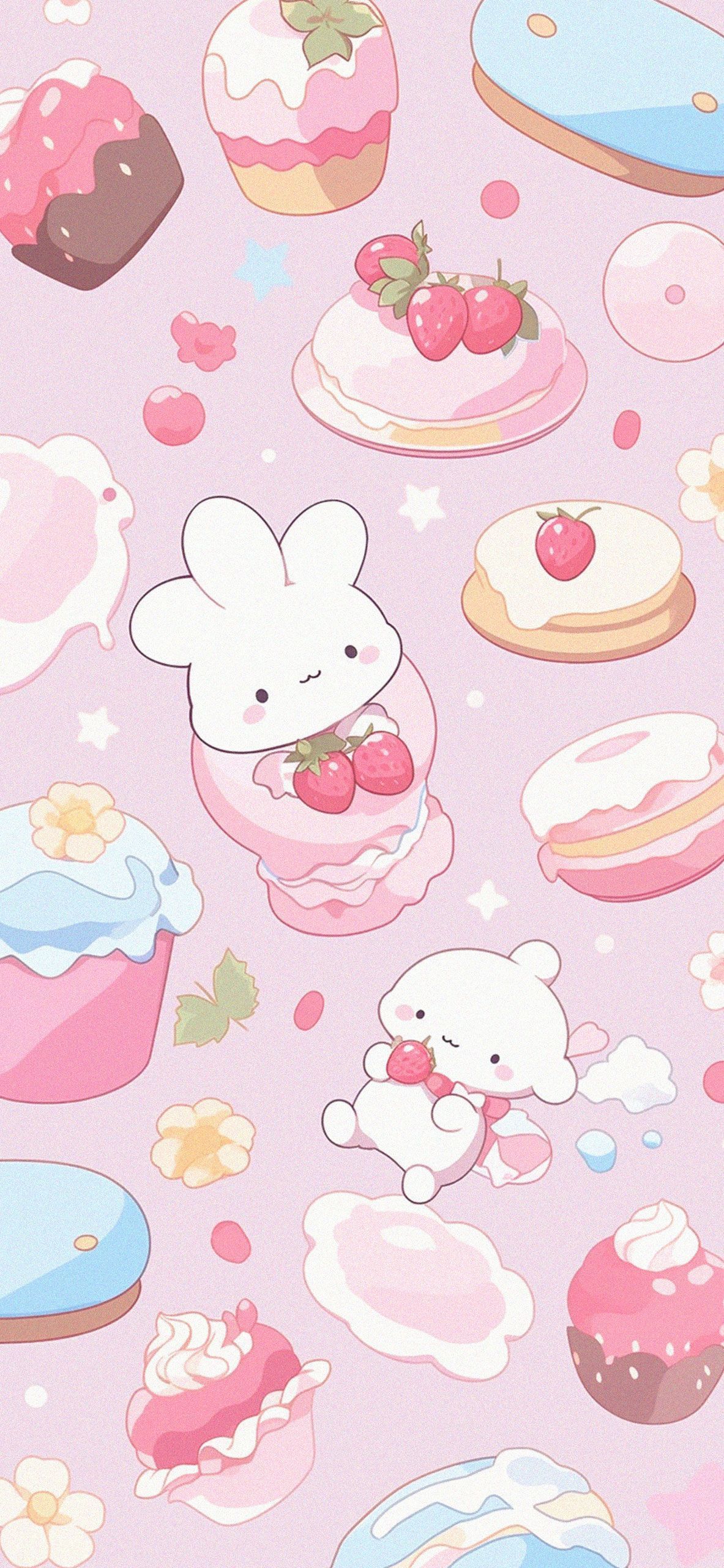 1183x2560 Sanrio Cupcakes Aesthetic Wallpaper Sanrio Wallpaper 4K