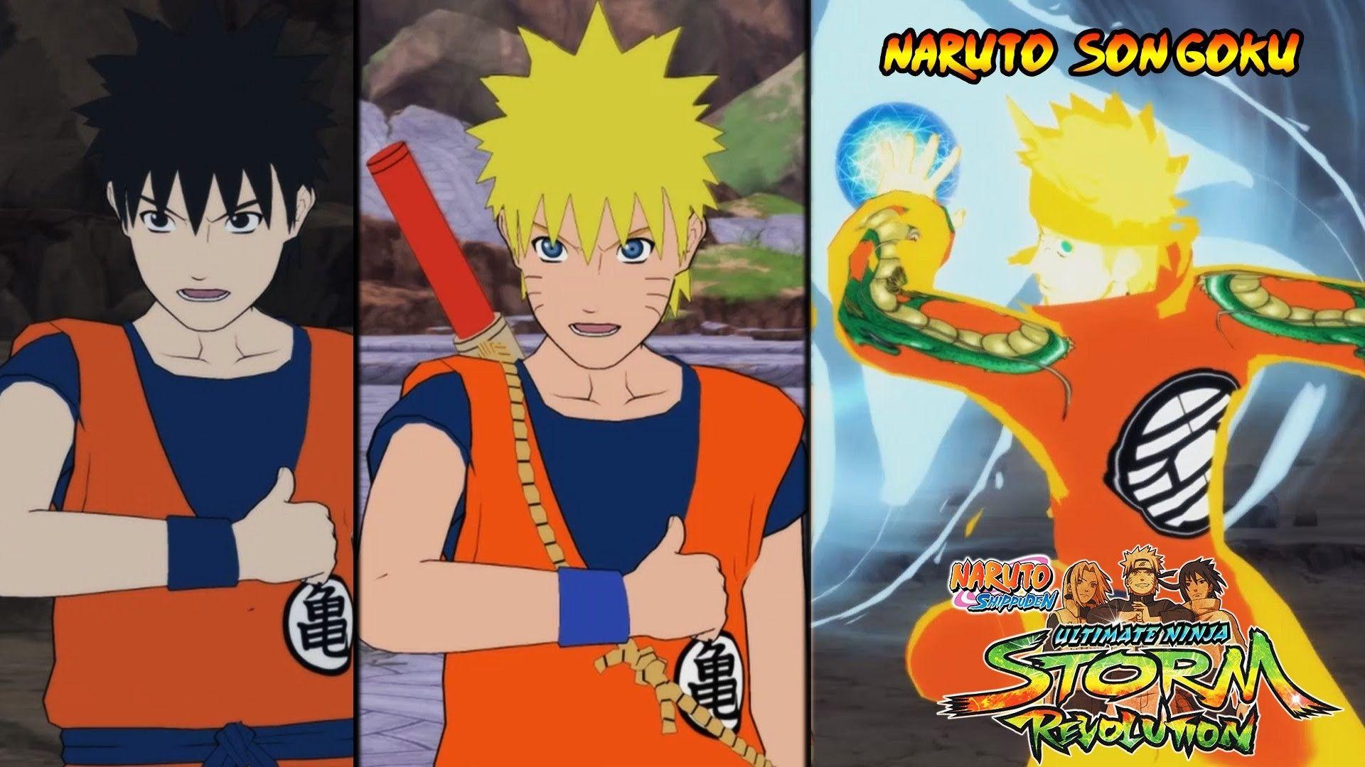 1920x1080 Naruto và Goku hình nền