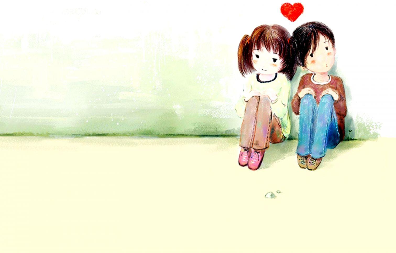1512x966 Cartoon Wallpaper Romantic Couple