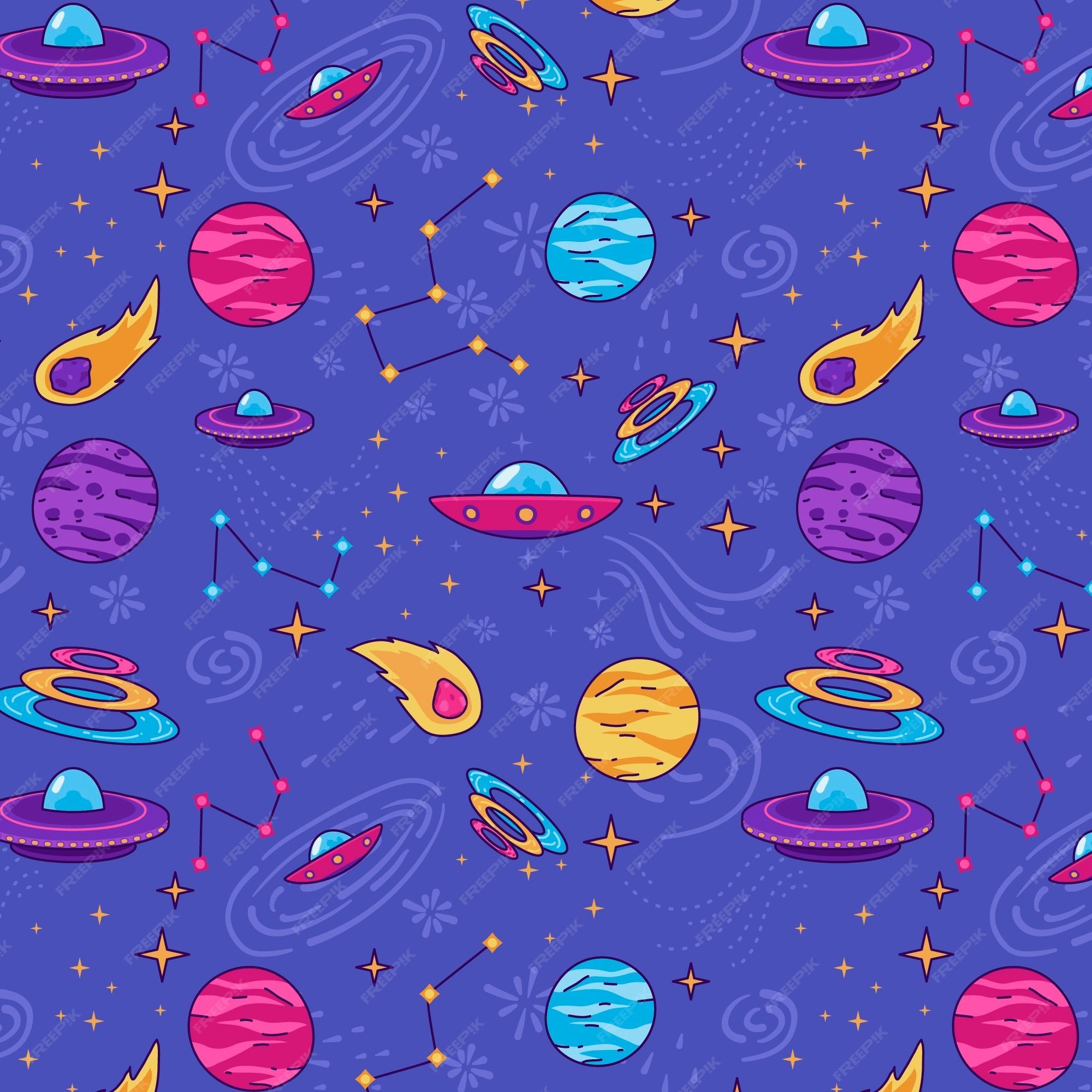 2000x2000 Space Pattern Image