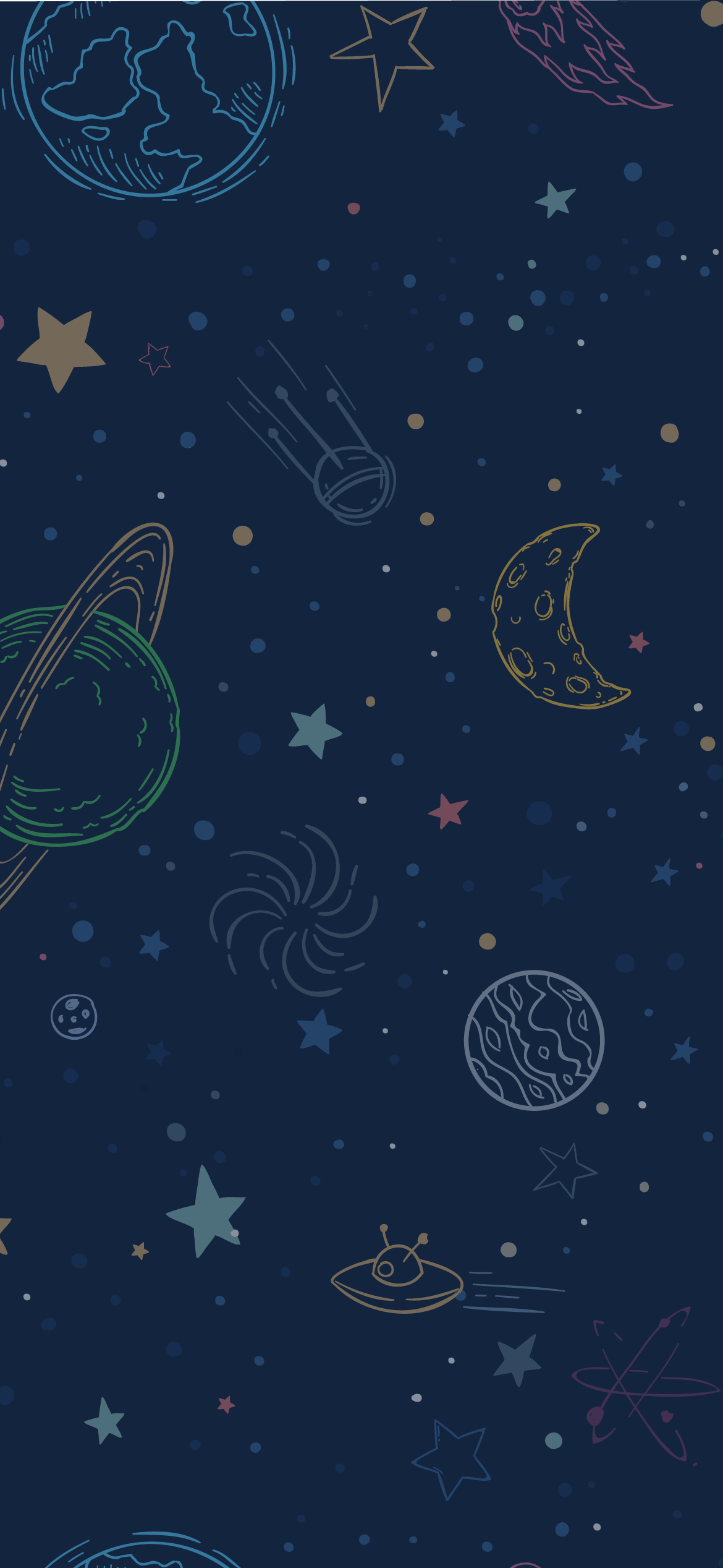 1170x2535 SPACE PATTERN WALLPAPER