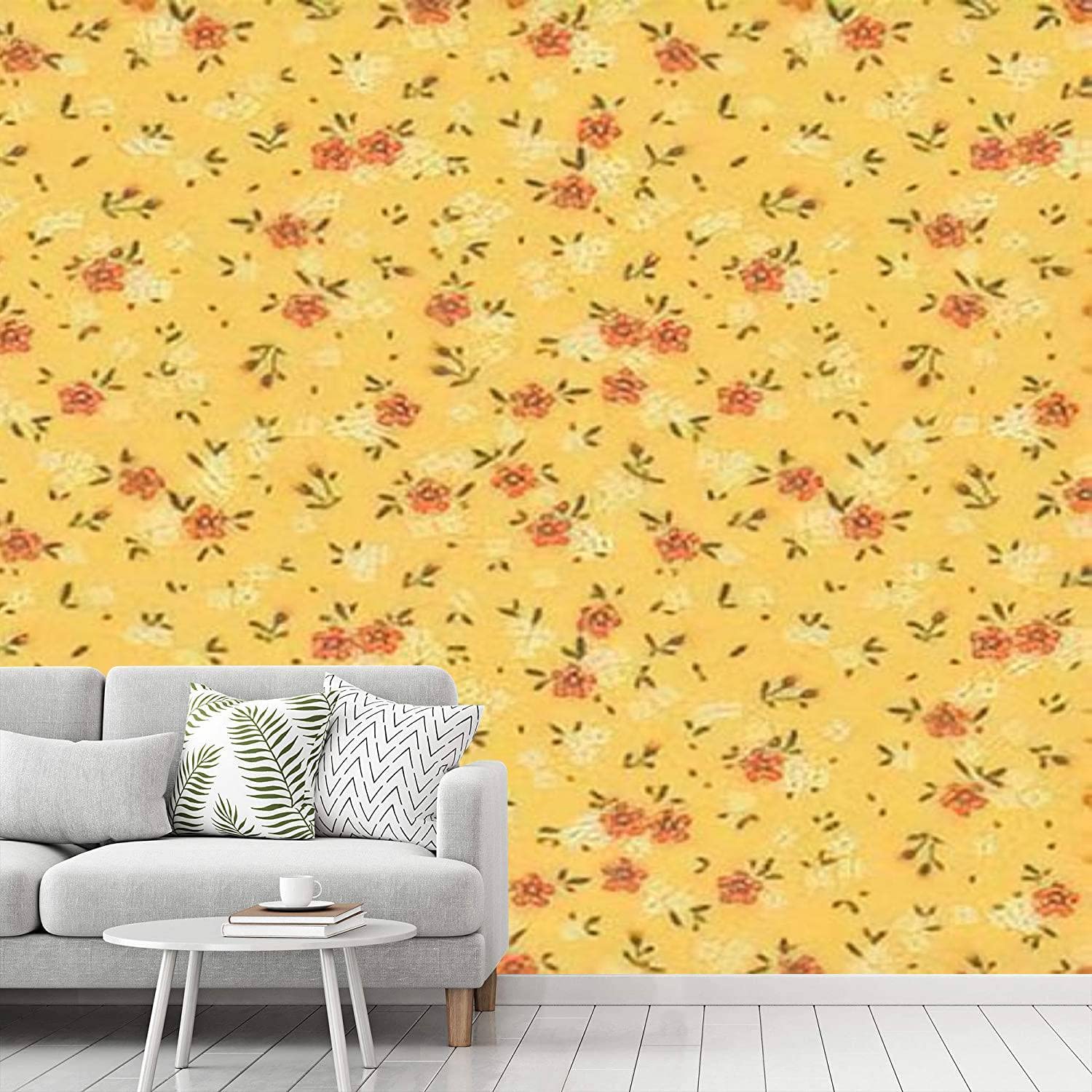 1500x1500 Peel and Stick Wallpaper Cute Floral in The Small Flower Ditsy Print Seamless Texture Elegant Self Adhesive Removable and Contact Paper for Room Home Bedroom Living Room Decoration Mural Wall Paper