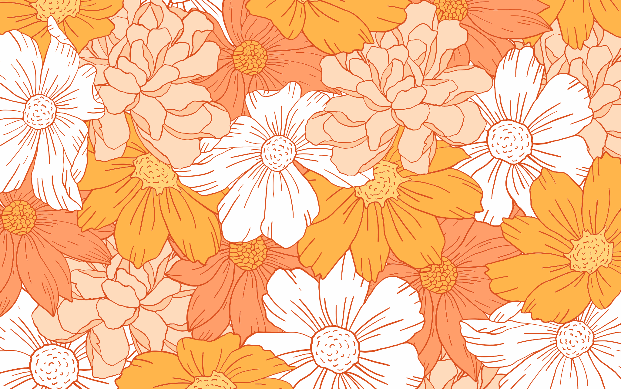 Orange aesthetic wallpaper