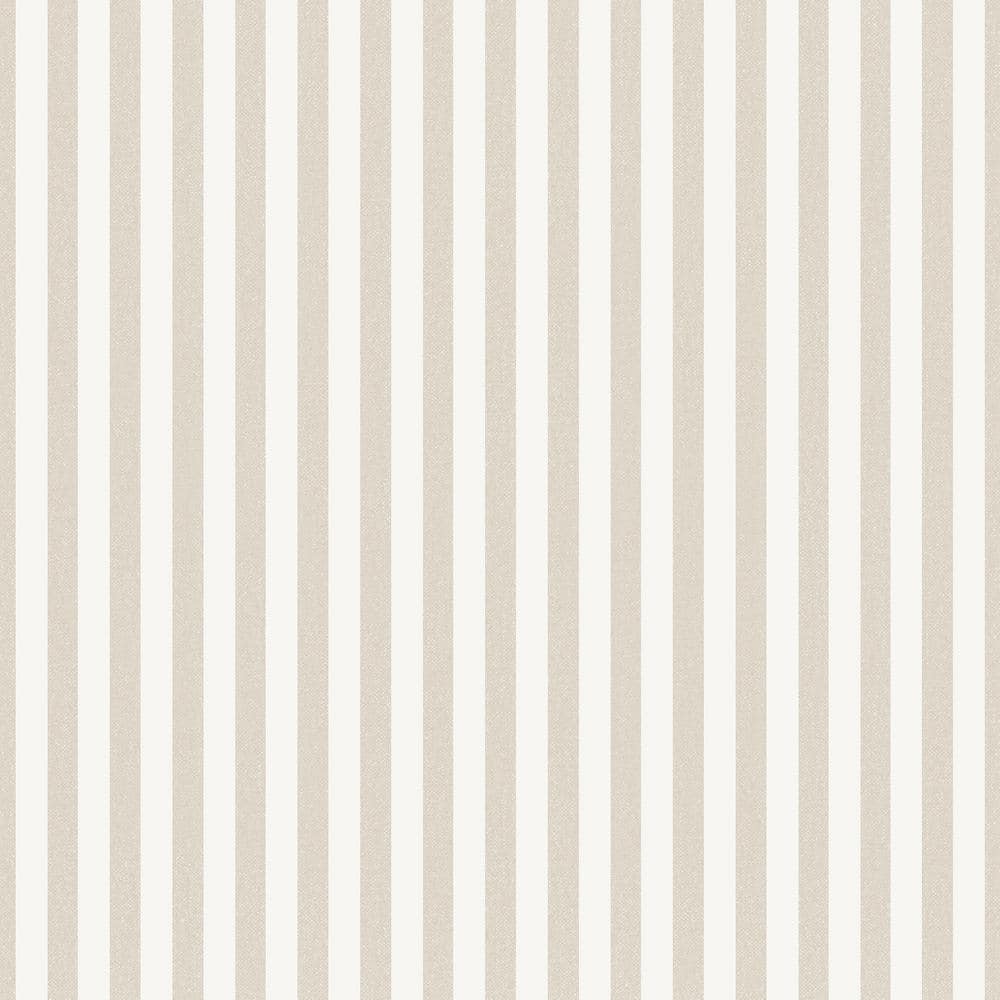1000x1000 Small Stripe Beige Matte Finish EcoDeco Material Non Pasted Wallpaper Roll 84051 Home Depot