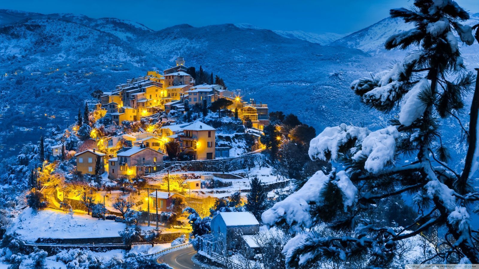 1600x900 Beautiful Christmas Village Ultra HD Desktop Background Wallpaper for 4K UHD TV : Widescreen & UltraWide Desktop & Laptop : Tablet
