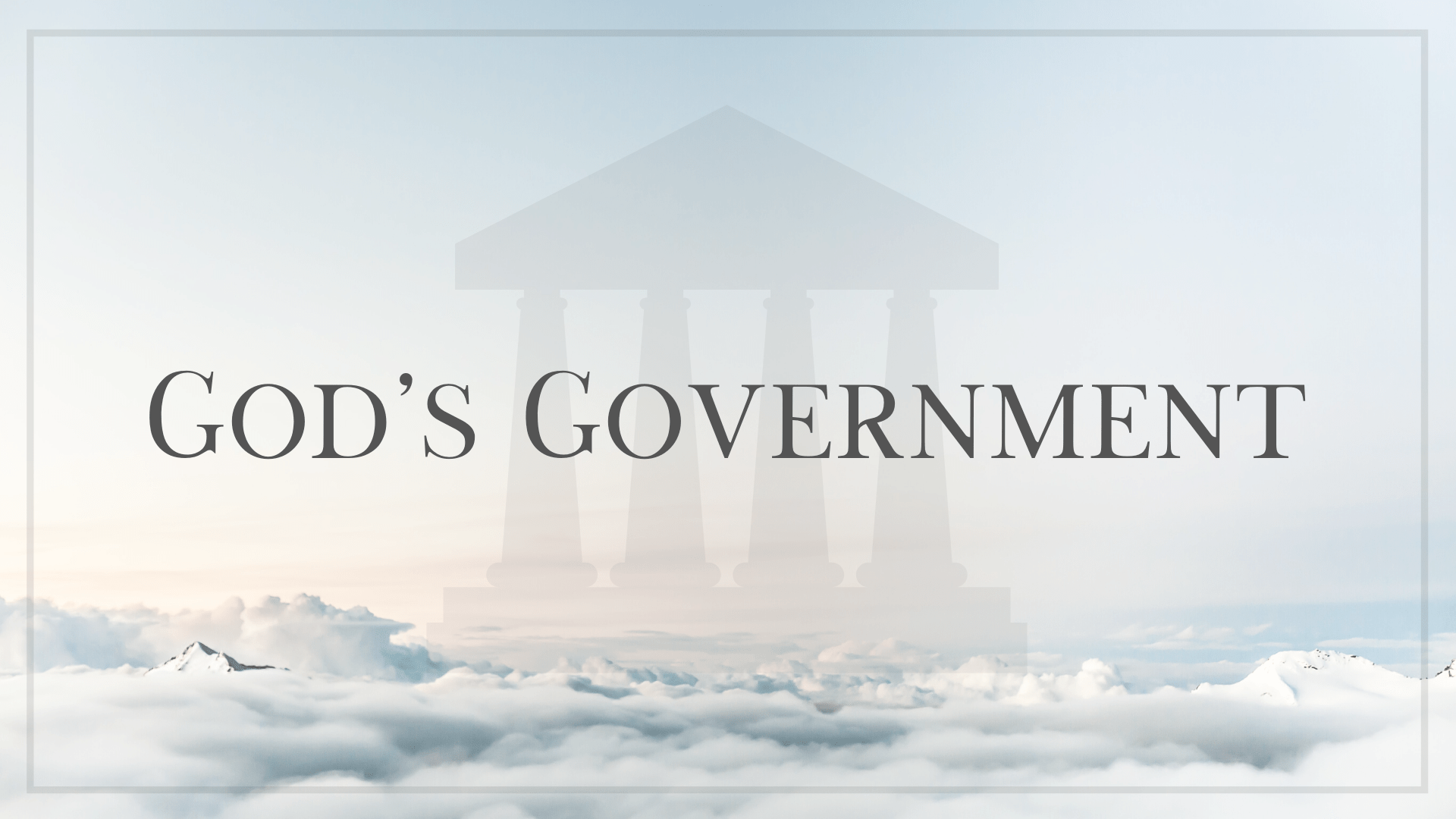 1920x1080 Peace Lutheran Church (Aiken, South Carolina)Sermons from Peace in AikenGod's Government: Origins and Power
