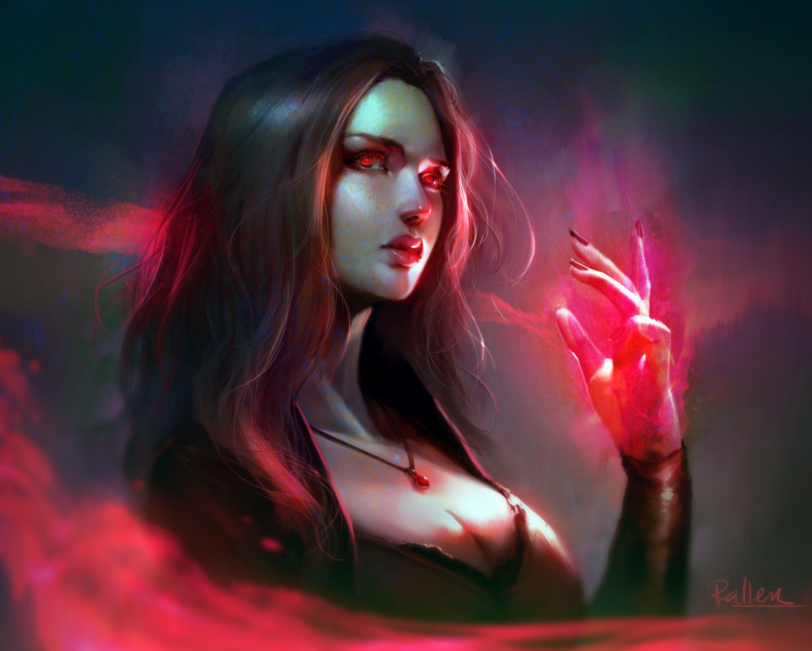 2736x2193 Scarlet Witch HD Wallpaper