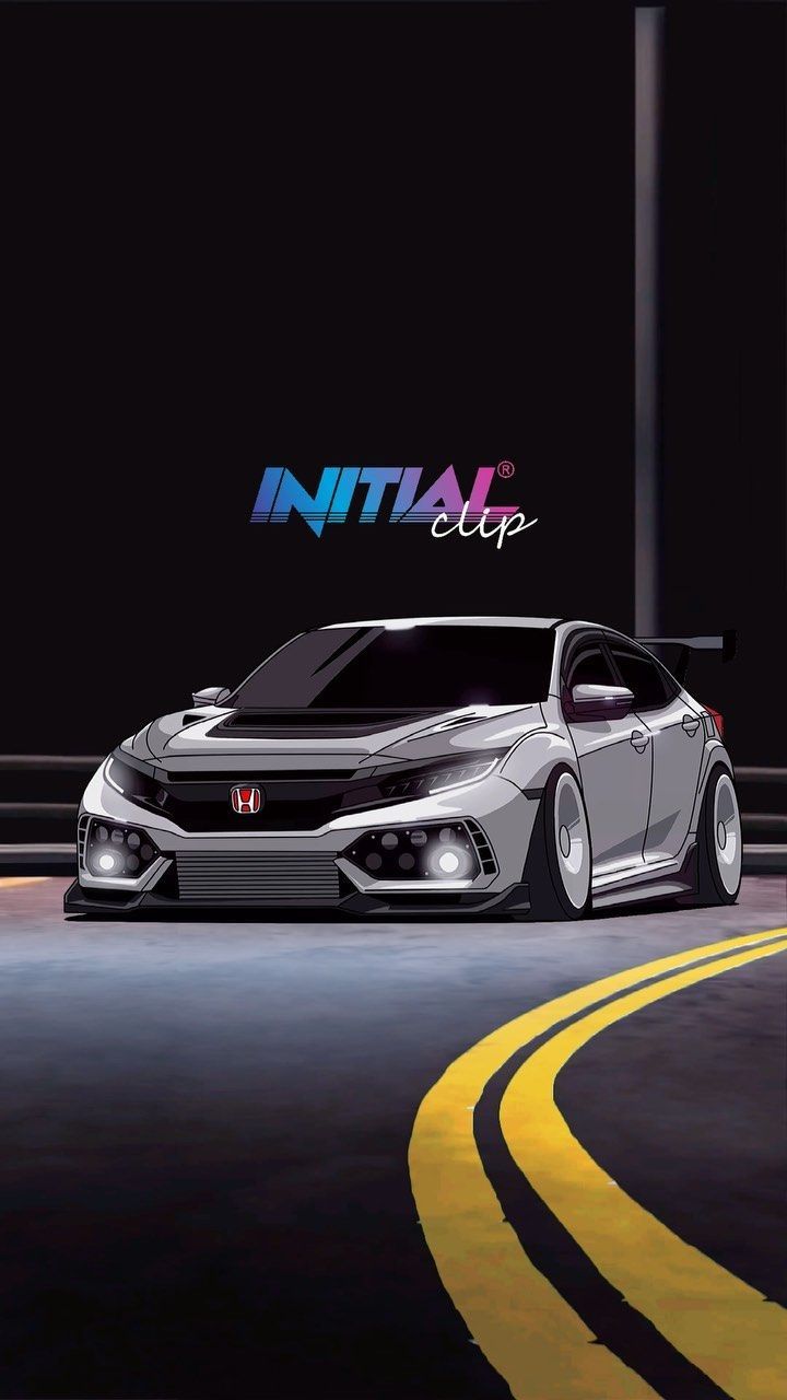 720x1280 Initial® Clip on Instagram: “Amazing FK8 animated work special made for owner #fk8r #fk8 #civic #honda #hondacivic. Civic jdm, Civic car, Best jdm cars