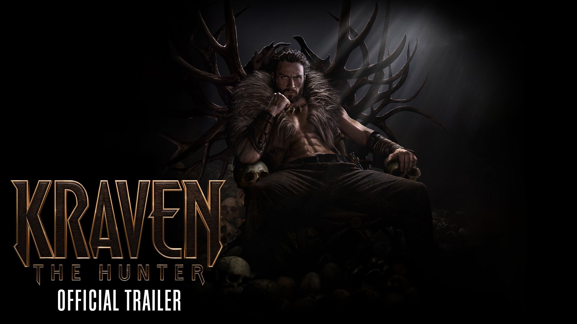 1920x1080 Kraven The Hunter On X: Once You're On His List, There's Only One Way Off. Aaron Taylor Johnson Is #KravenTheHunter