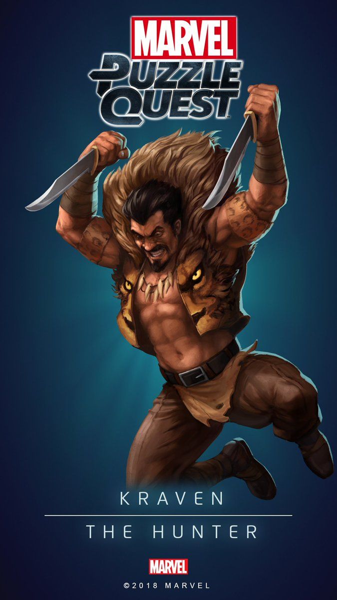 675x1200 MARVEL Puzzle Quest on X: Set your sights on the brand new Kraven The Hunter wallpaper for your mobile display! #MarvelPuzzleQuest / X