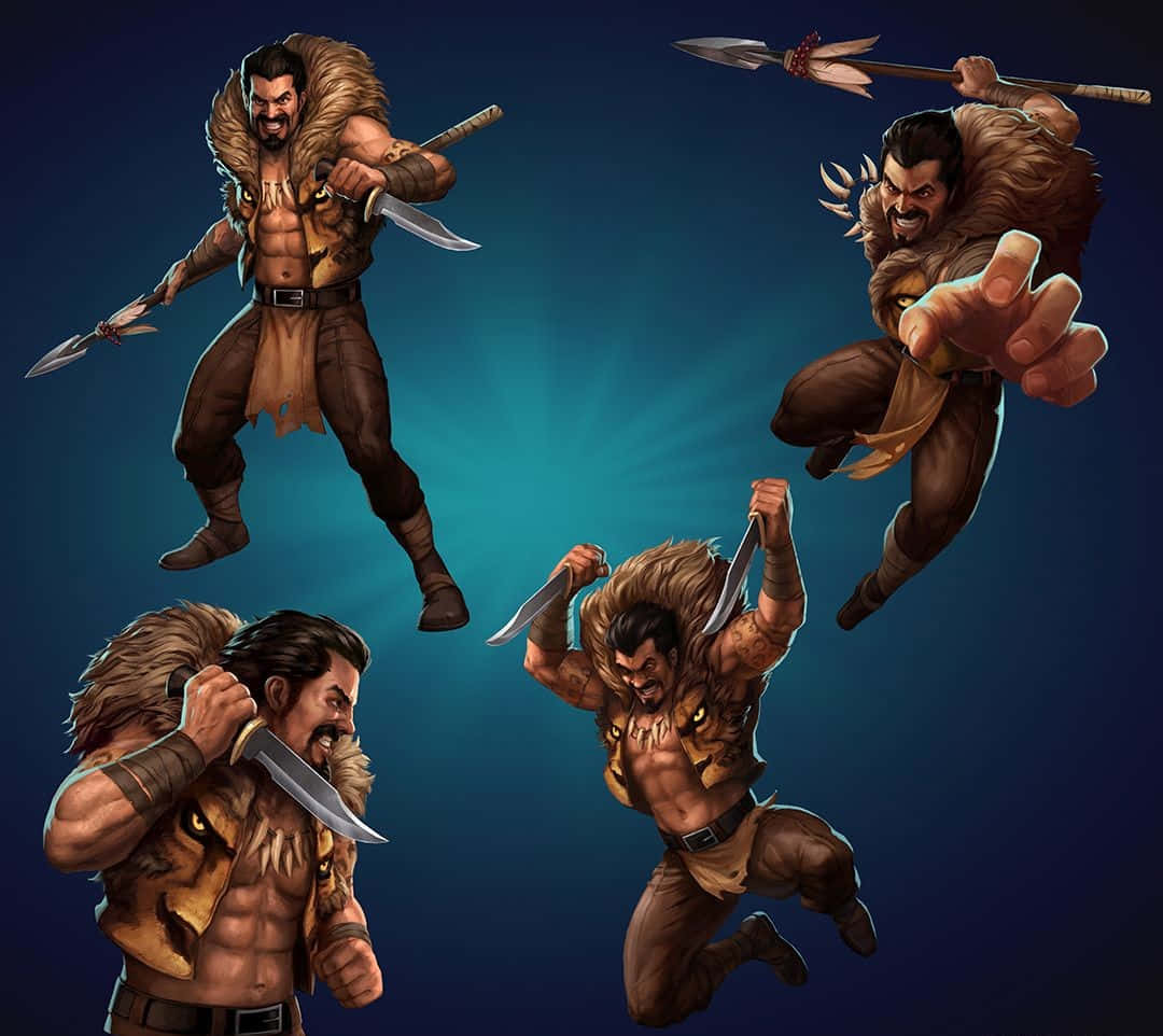 1080x962 Download Kraven the Hunter Prowling the Night Wallpaper