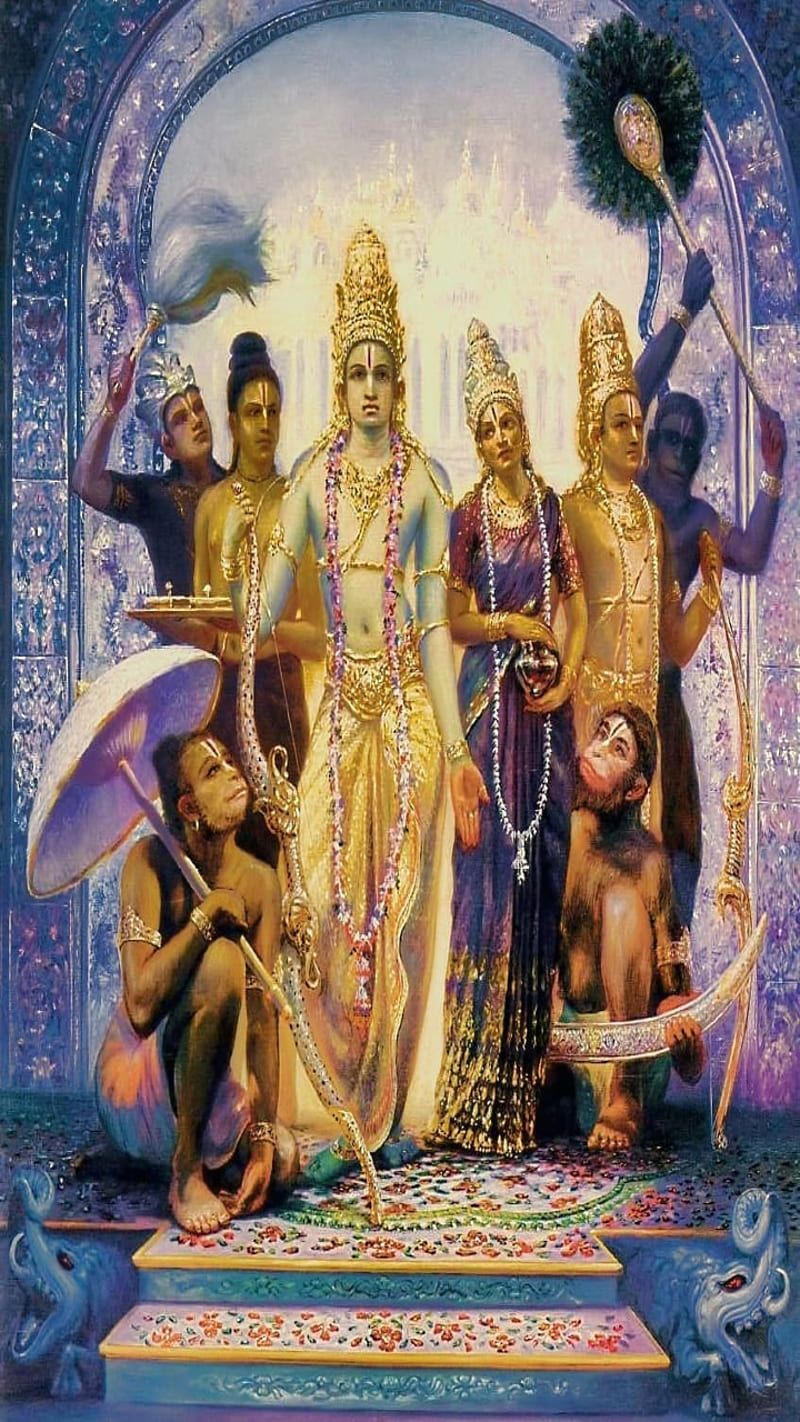800x1422 Shri Ram, hanuman, laxman, ram, ramayan