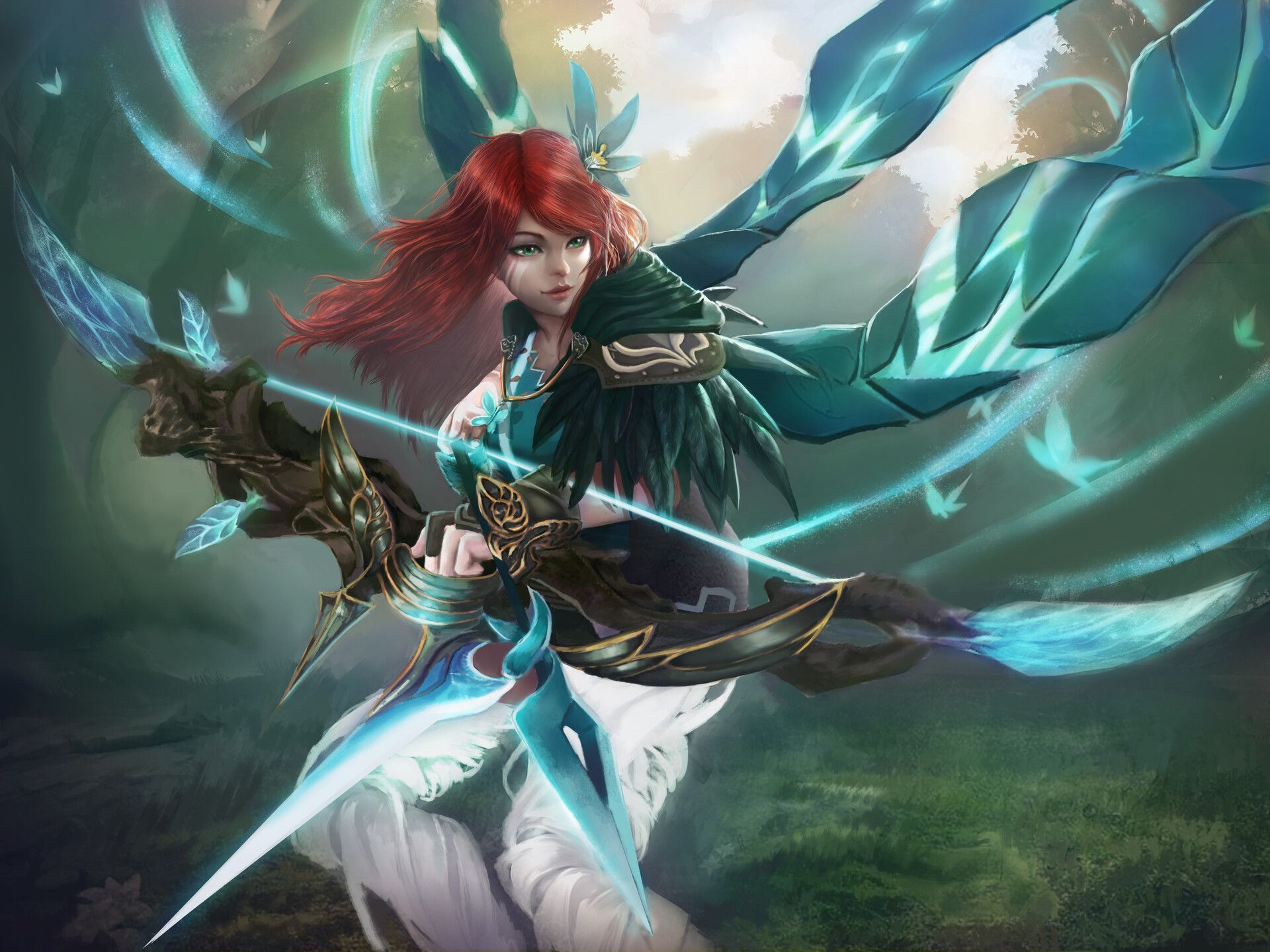1920x1440 Dota2 Windranger Arcana fanart (WR)