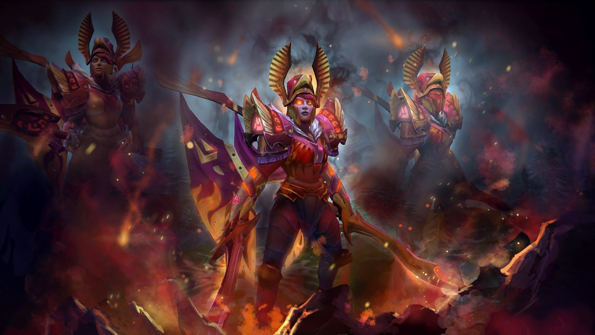 1920x1080 Woman Warrior Dota 2 Legion Commander Arcana Art Wallpaper Fantasy 1920x1080 :