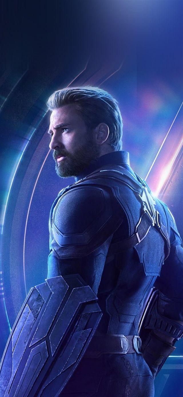 640x1385 Captain America avengers hero chris evans Hình nền iPhone X