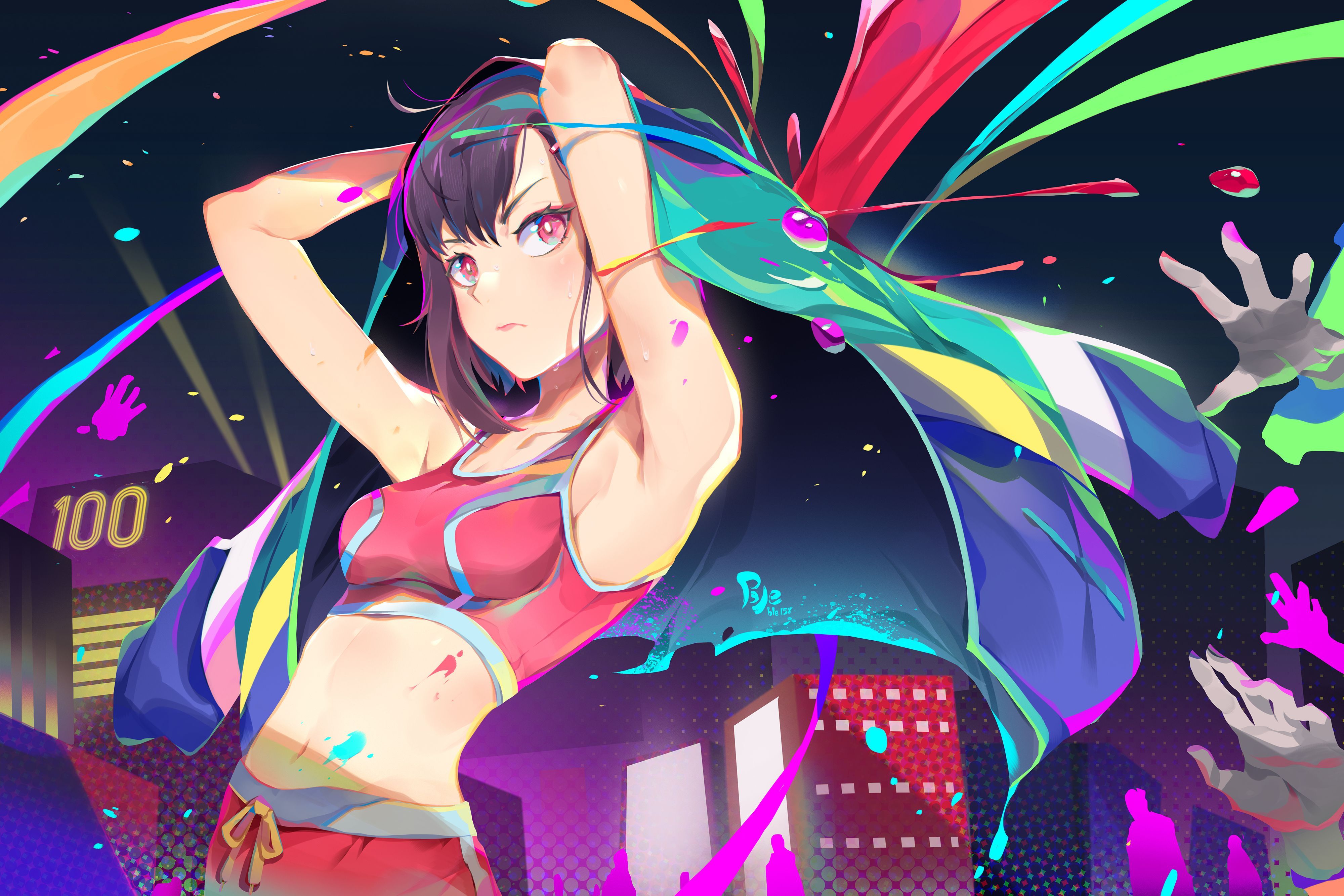 4000x2667 mikazuki shizuka (zom 100: zombie ni naru made ni shitai 100 no koto) drawn