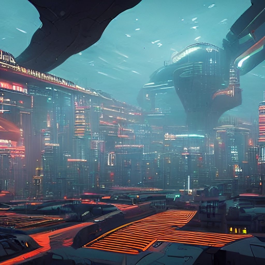 1024x1024 Prompts: Digital Dark Sci Fi Cyberpunk Illustration Of A Subterranean Mega- City Metropolis With PicSo App (Turn Videos Into Anime) : R Aiart_hq