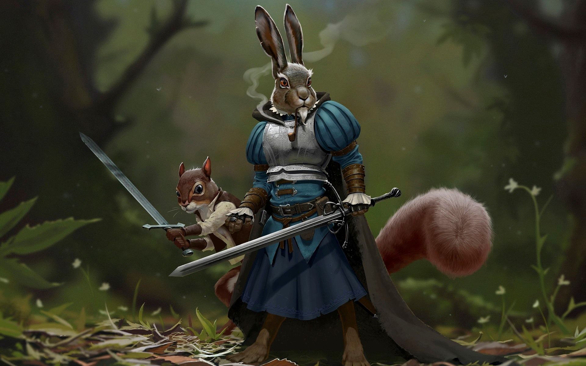1920x1200 Bunny Warrior Wallpaper