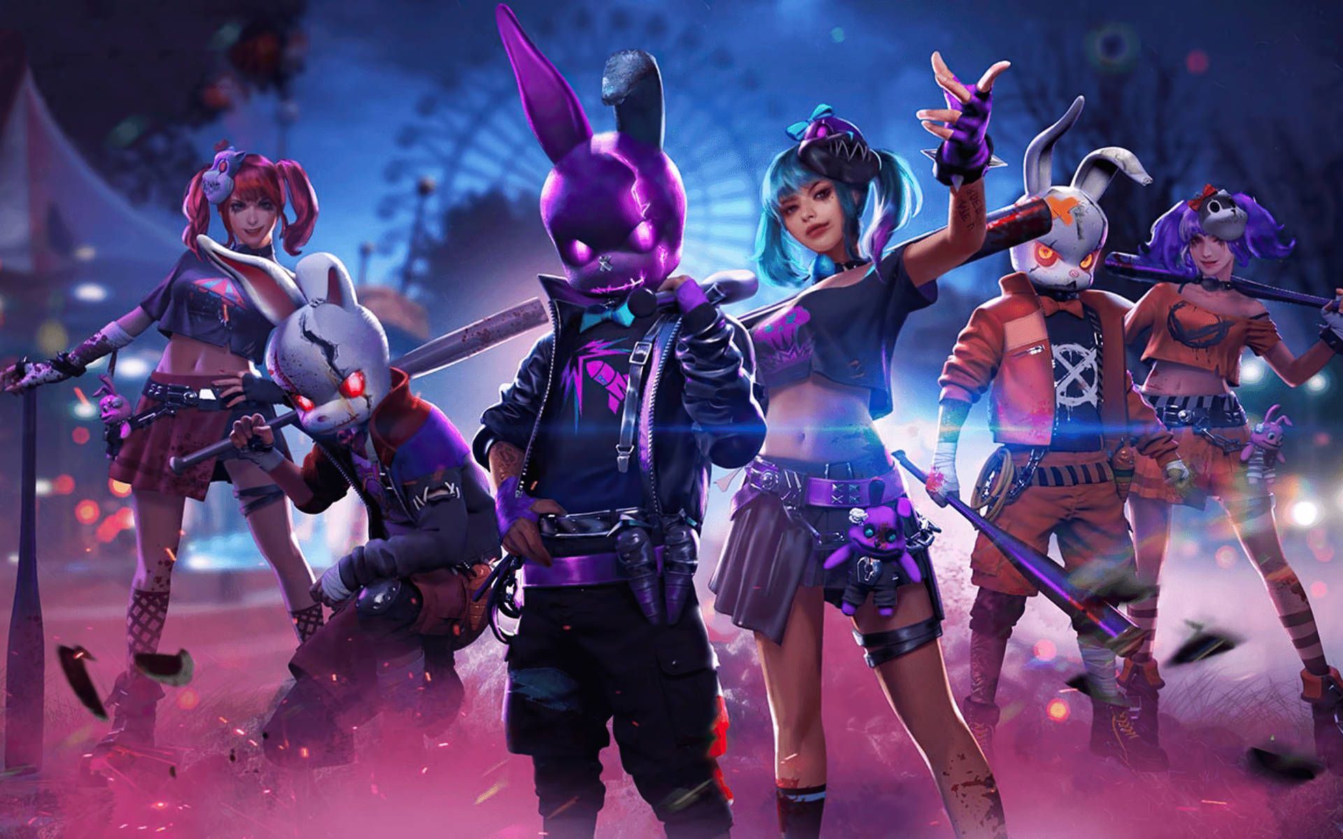 1920x1200 Download 4k Free Fire Punkster Bunny Skin Wallpaper
