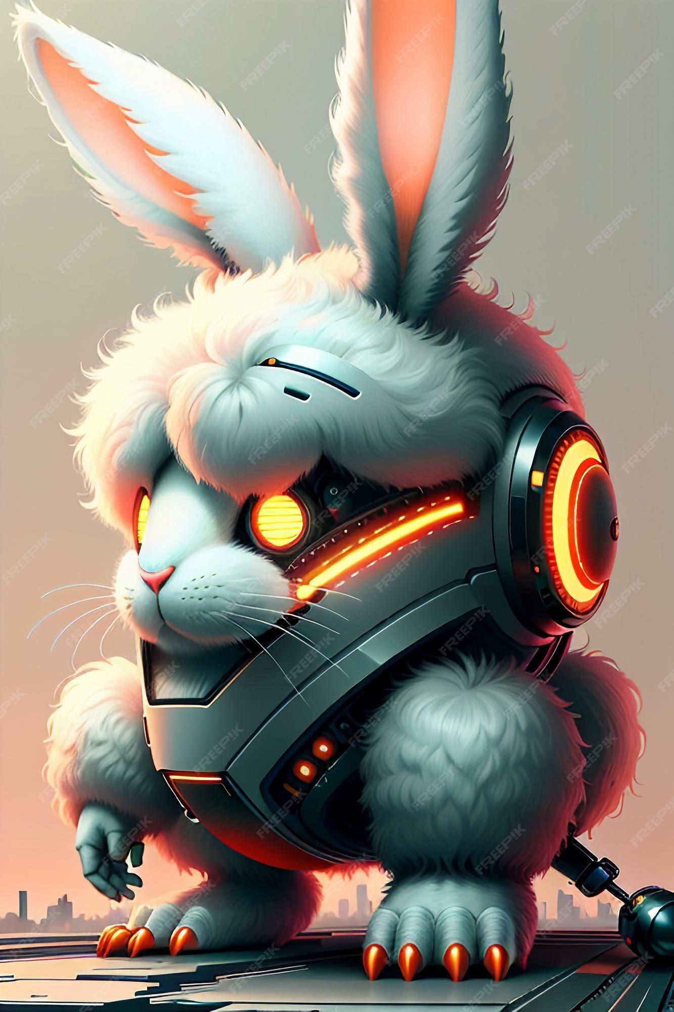 1333x2000 Bunny Gamer Image