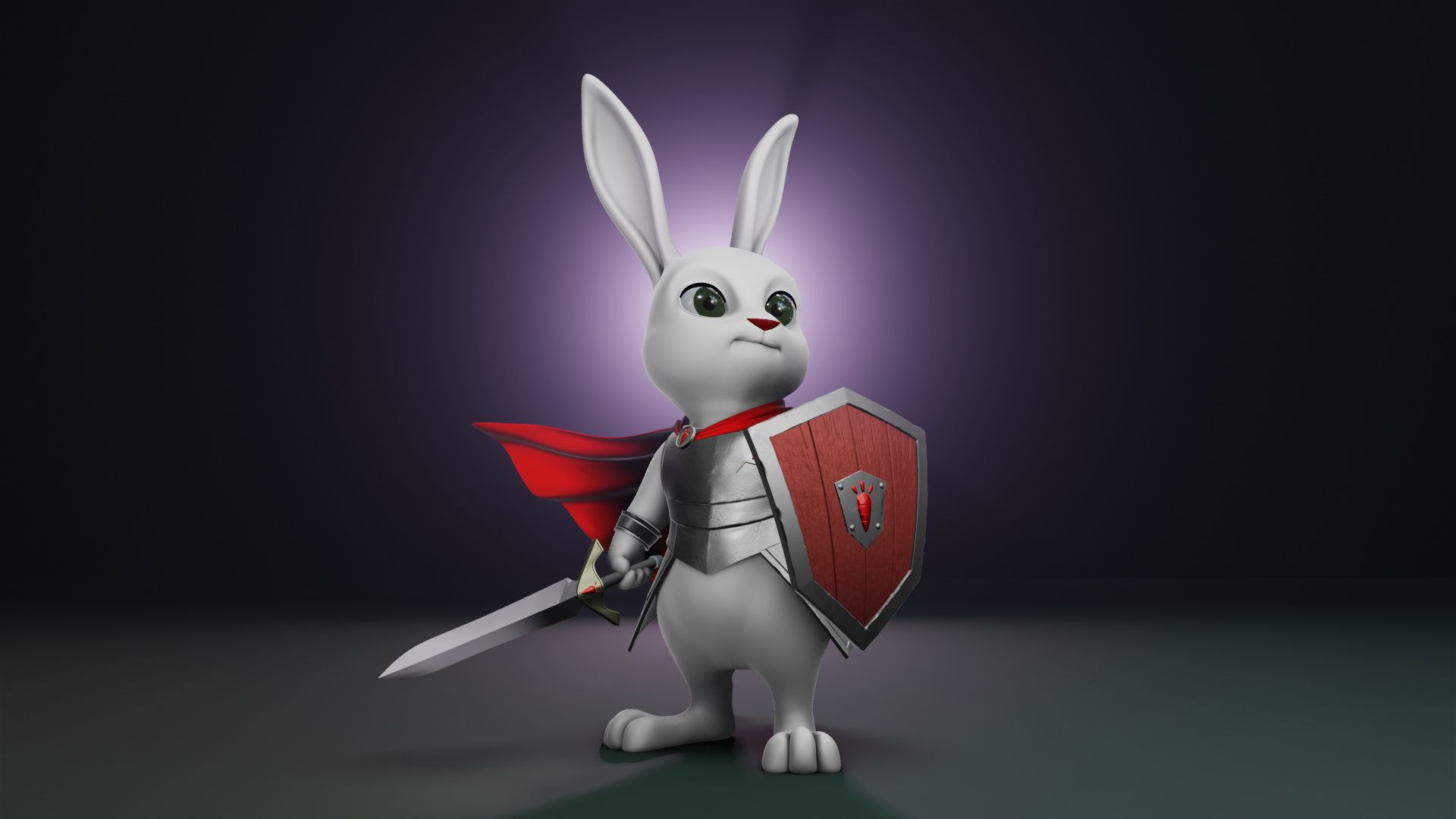 1920x1080 Rabbit warrior in Progress Artists Community